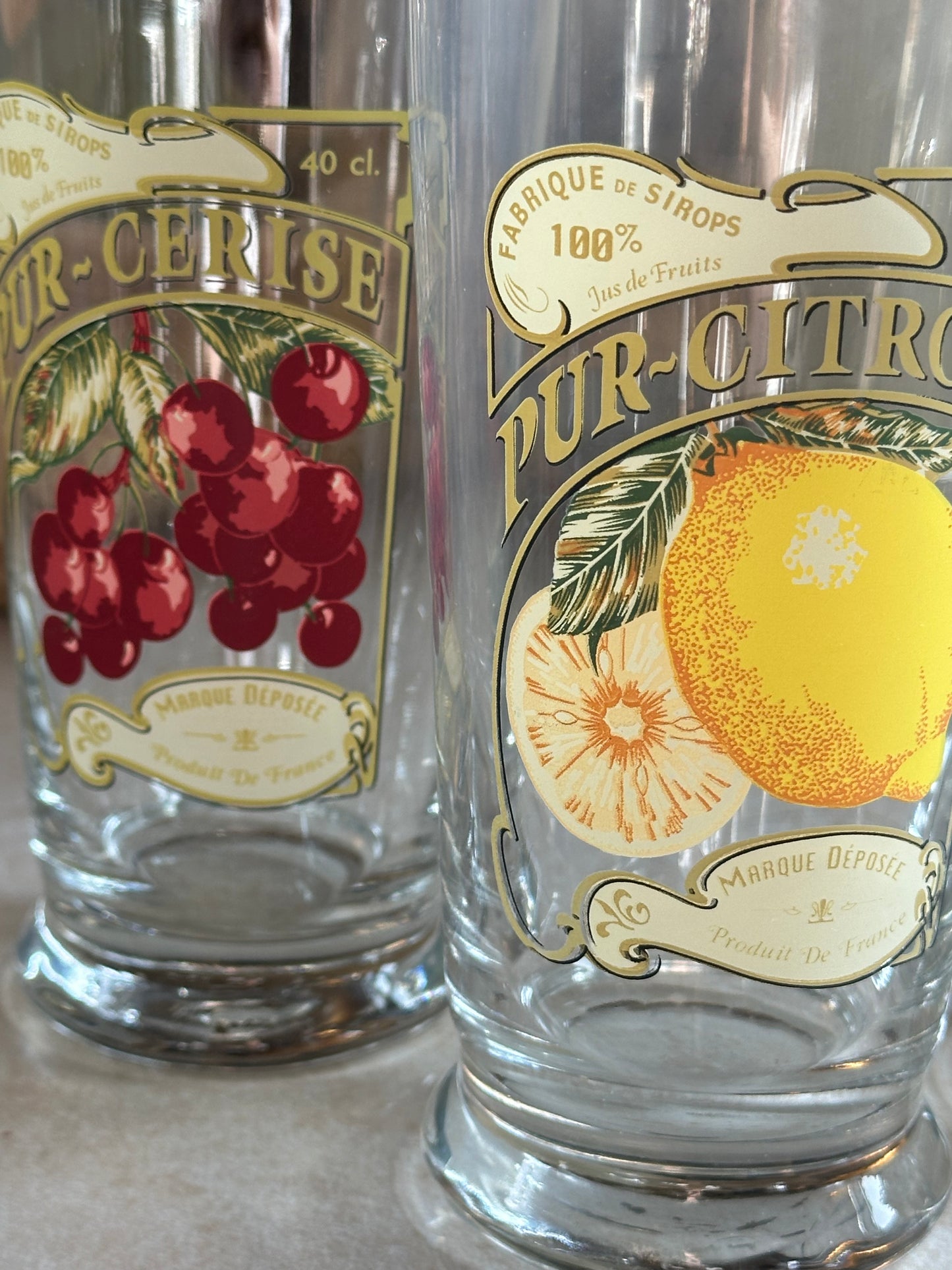 Set of 4 Fruit Glasses