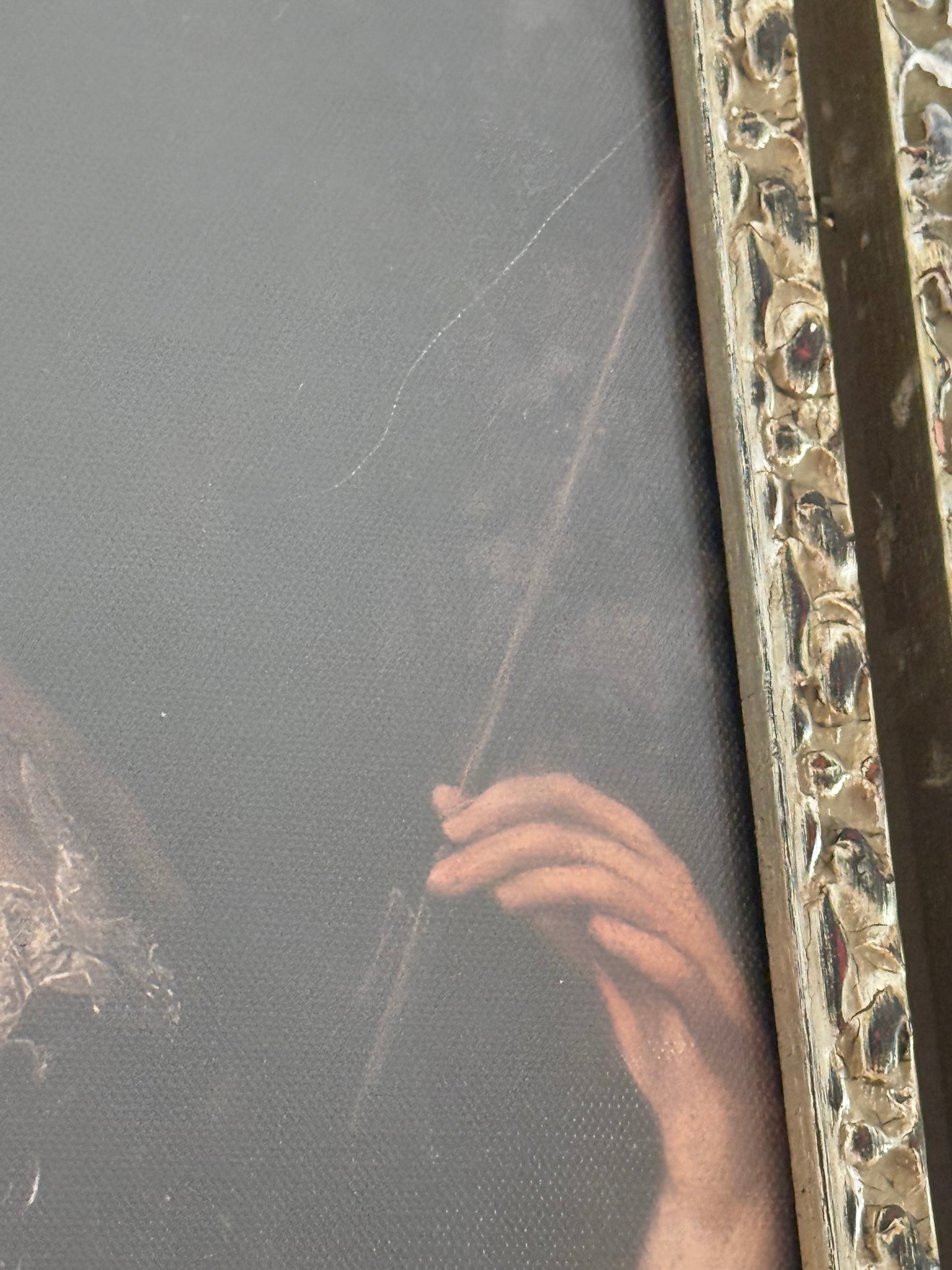 Pair of Vintage Frames with Portrait Paintings (reprinted on canvas)