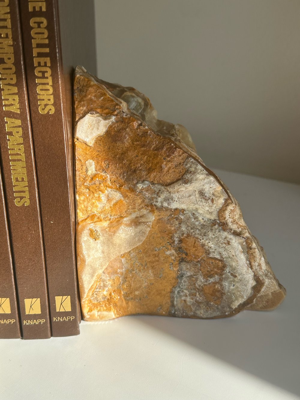 Real Stone Bookends