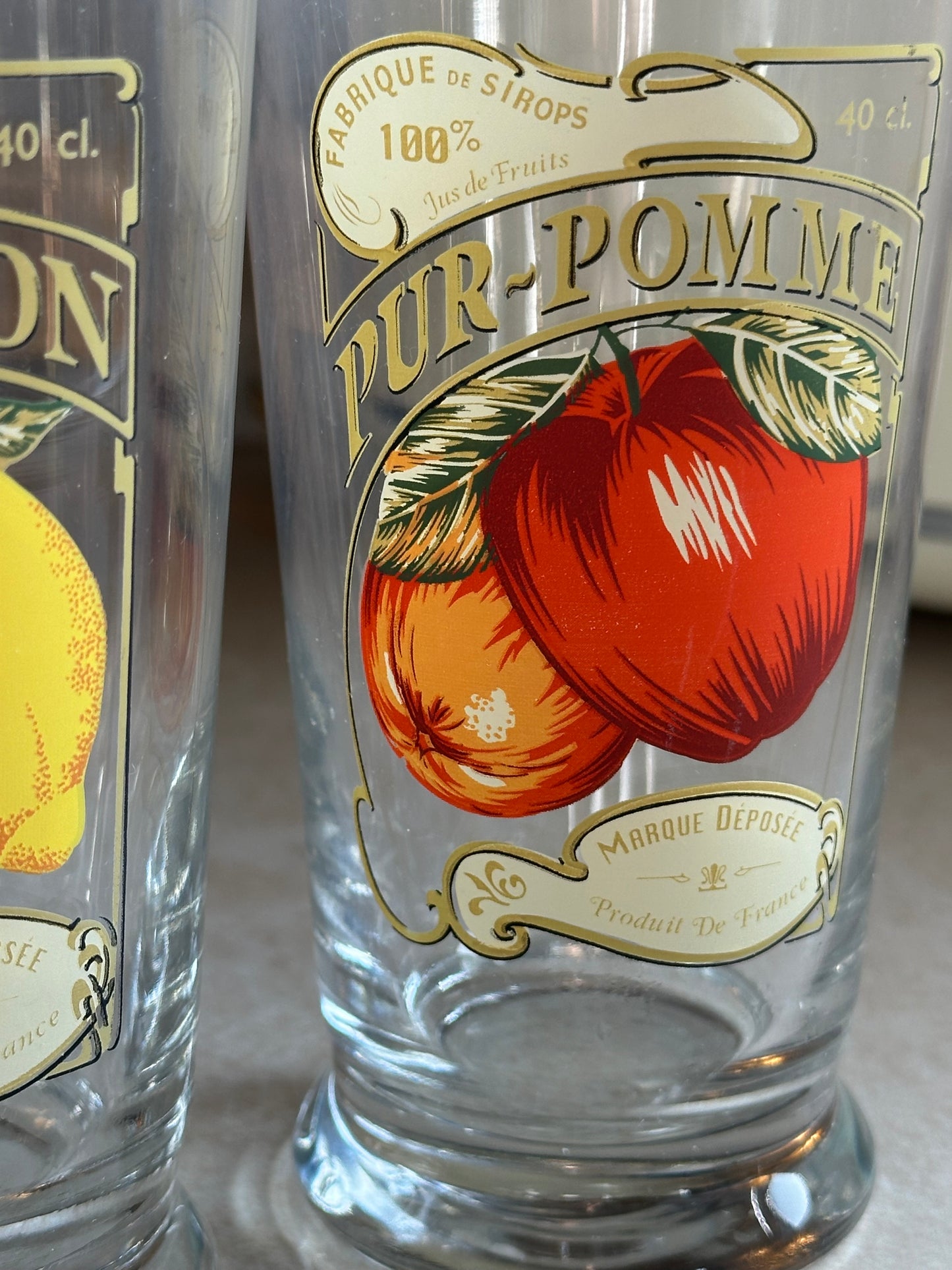 Set of 4 Fruit Glasses
