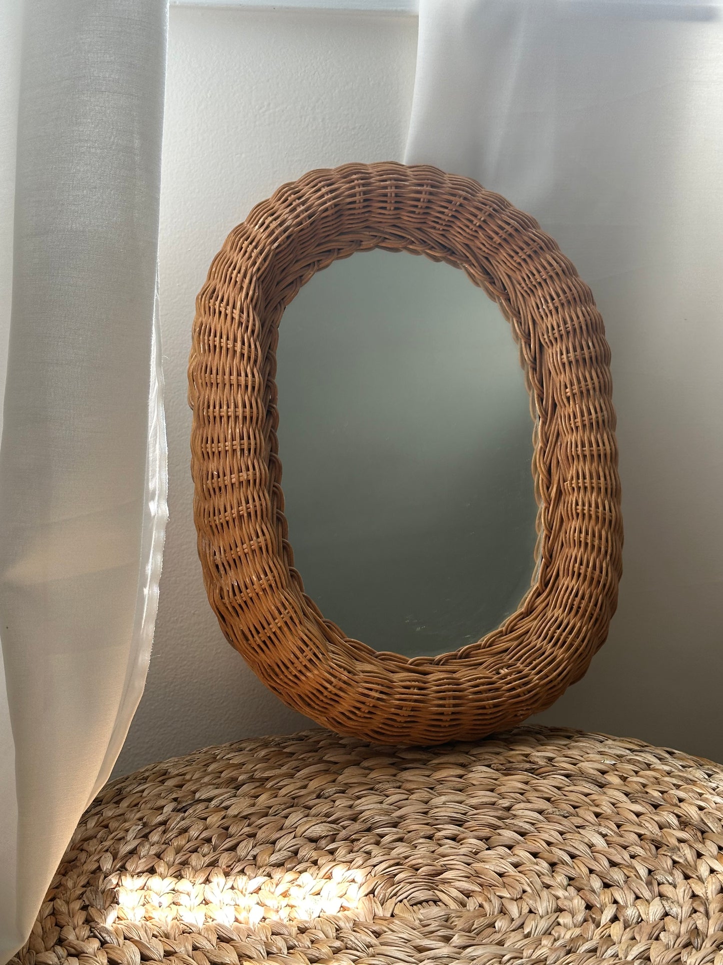 Wicker Mirror