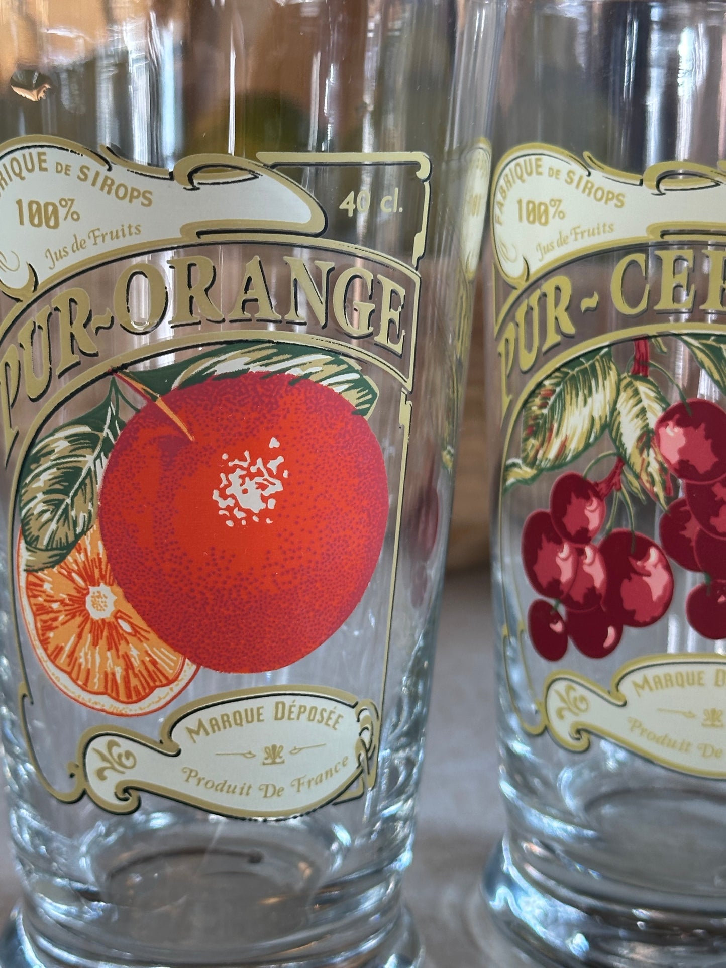 Set of 4 Fruit Glasses