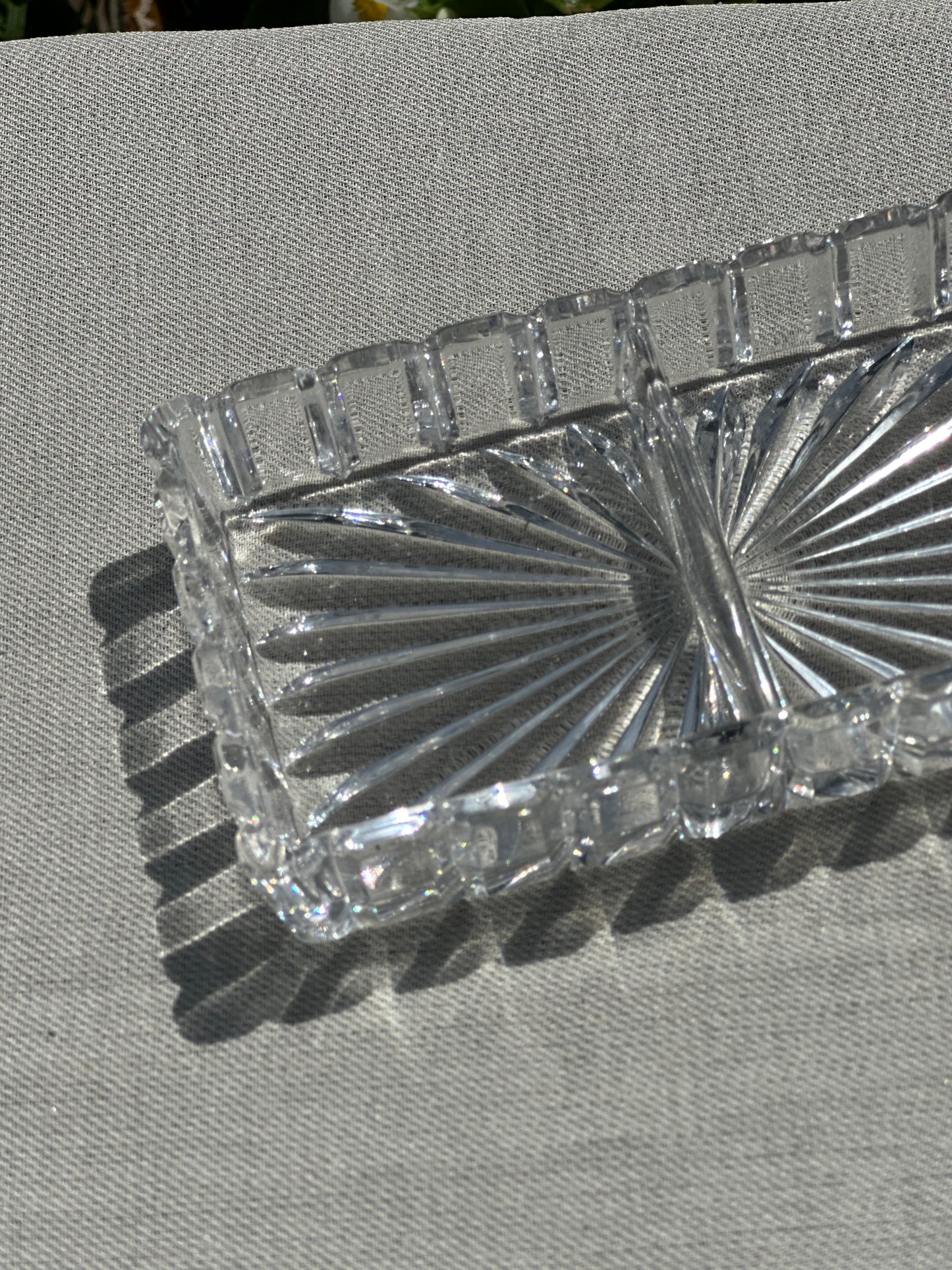 Crystal Dish with 2 Slots