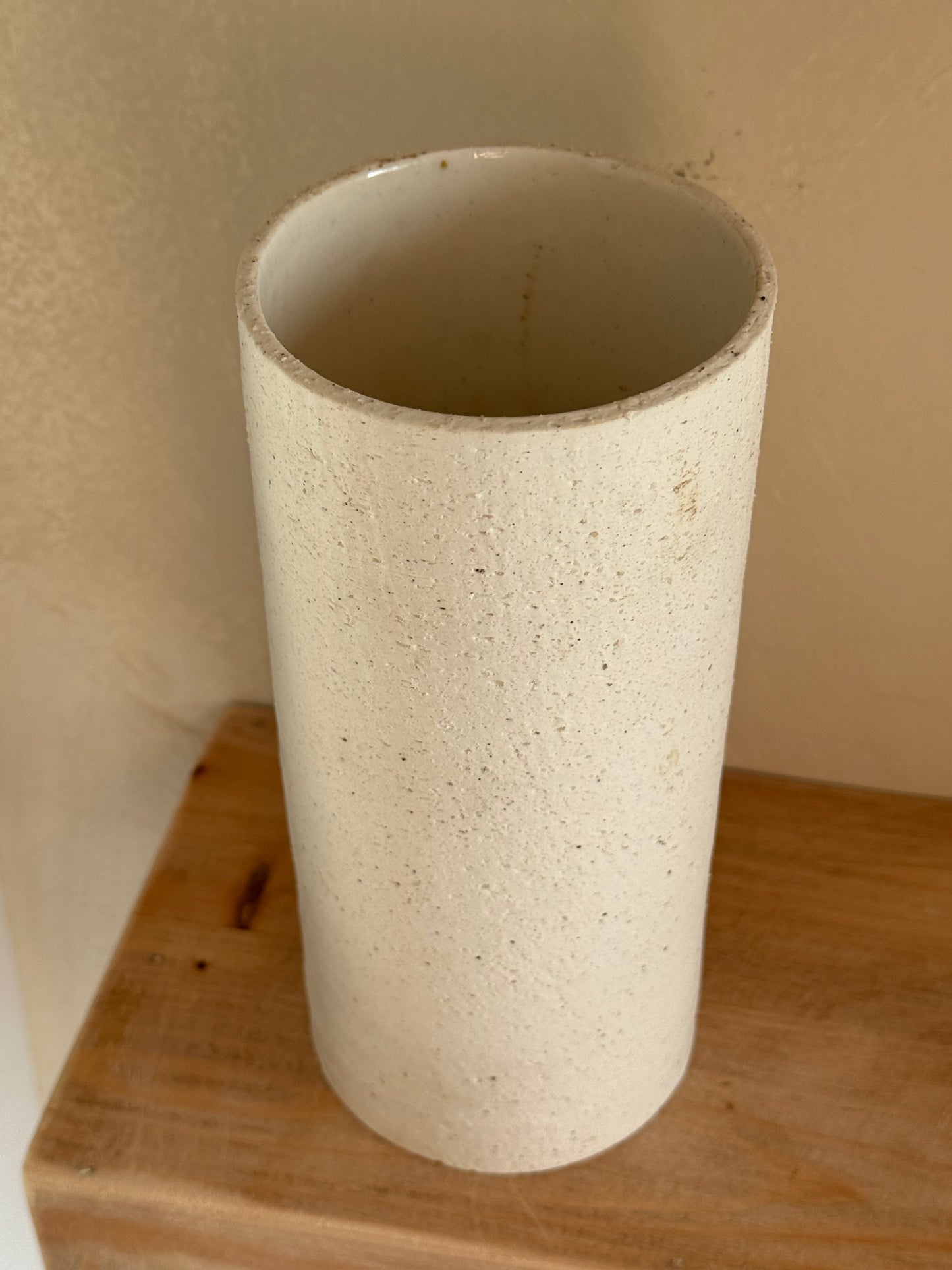 Textured White Vessel