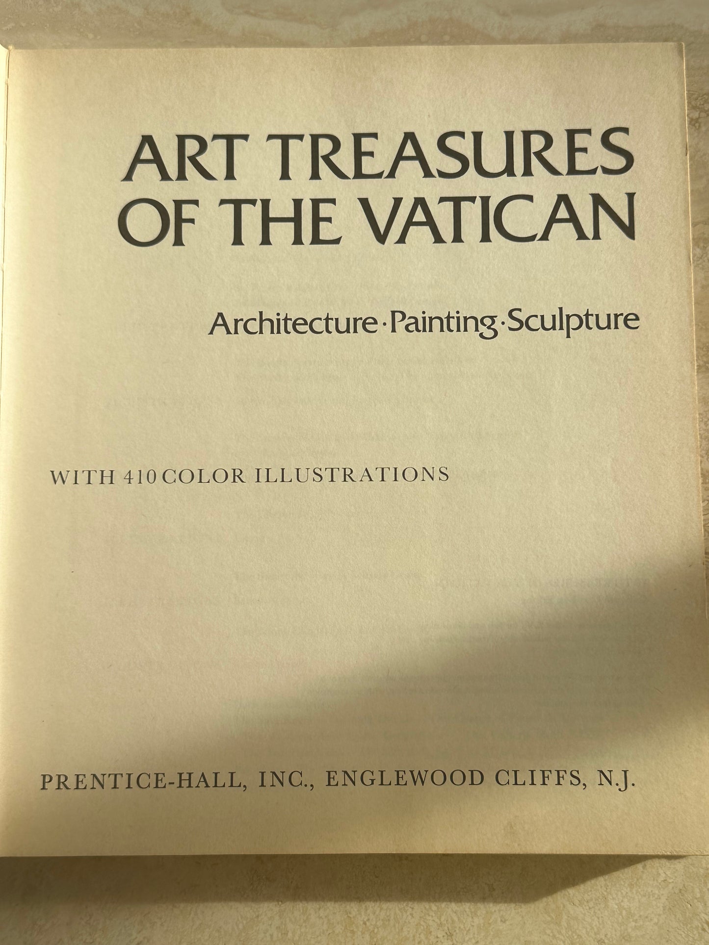 Art Treasures of The Vatican Book