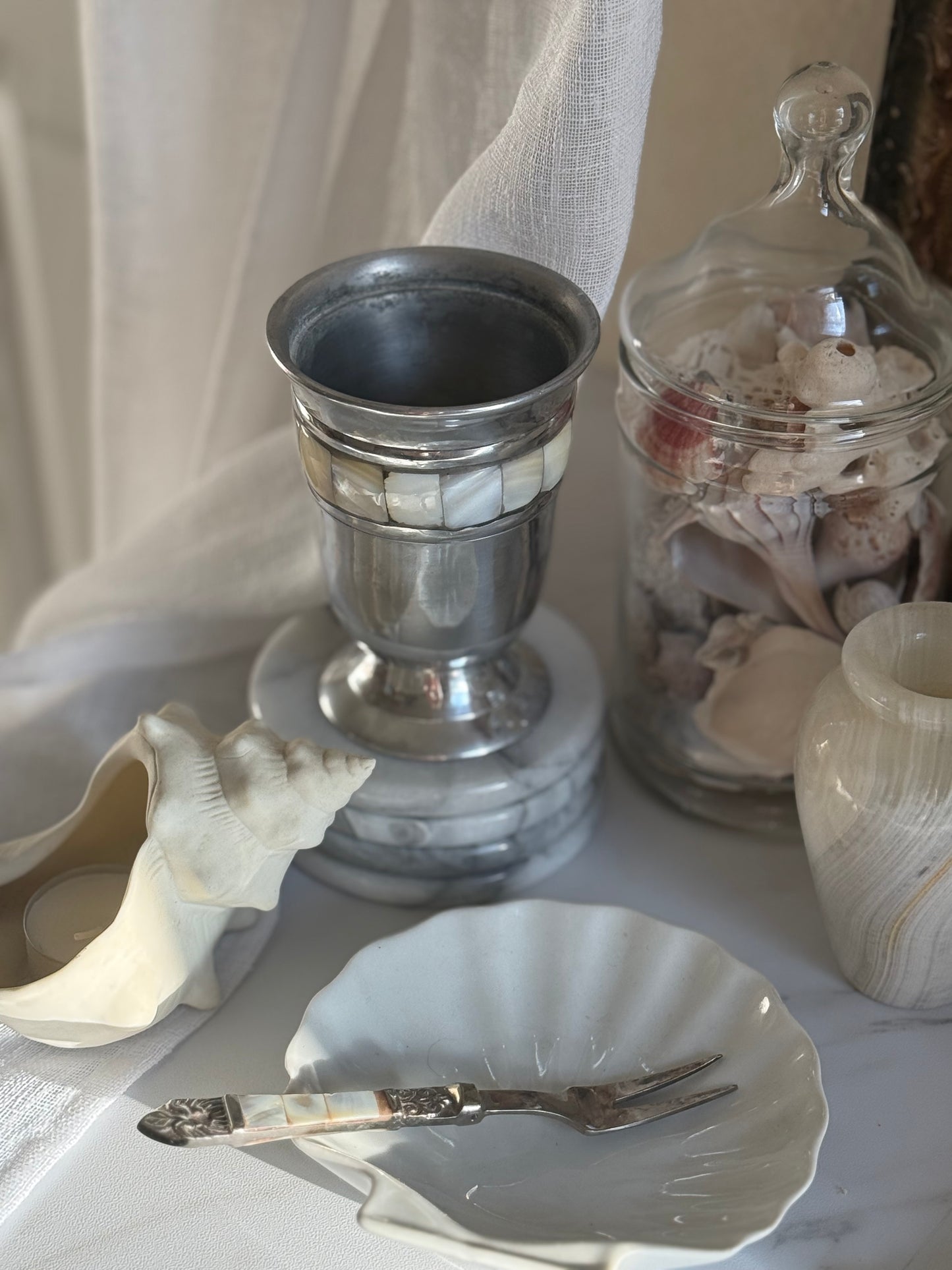 Silver & Mother of Pearl Fork