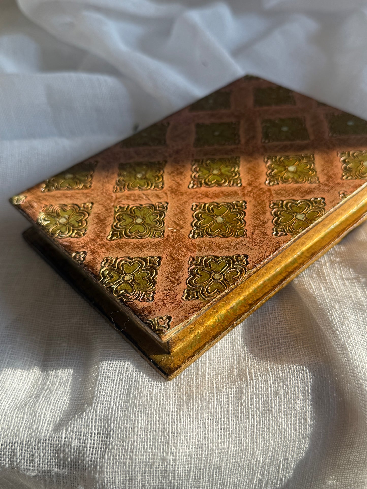 Antique Florentine Double Frame/Book Made in Italy