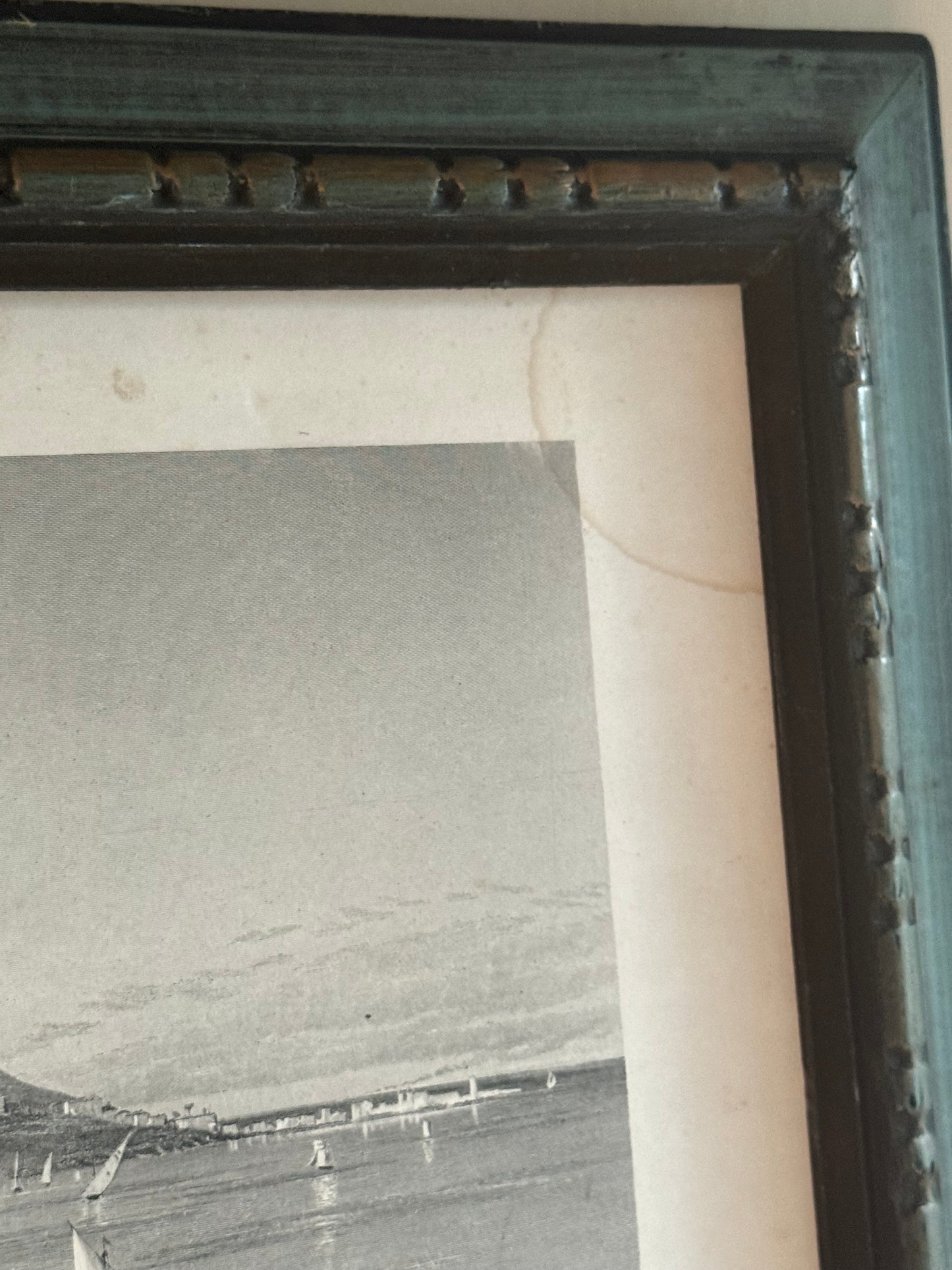 Antique Lithograph of Monte Pellegrino, in Sicily Italy