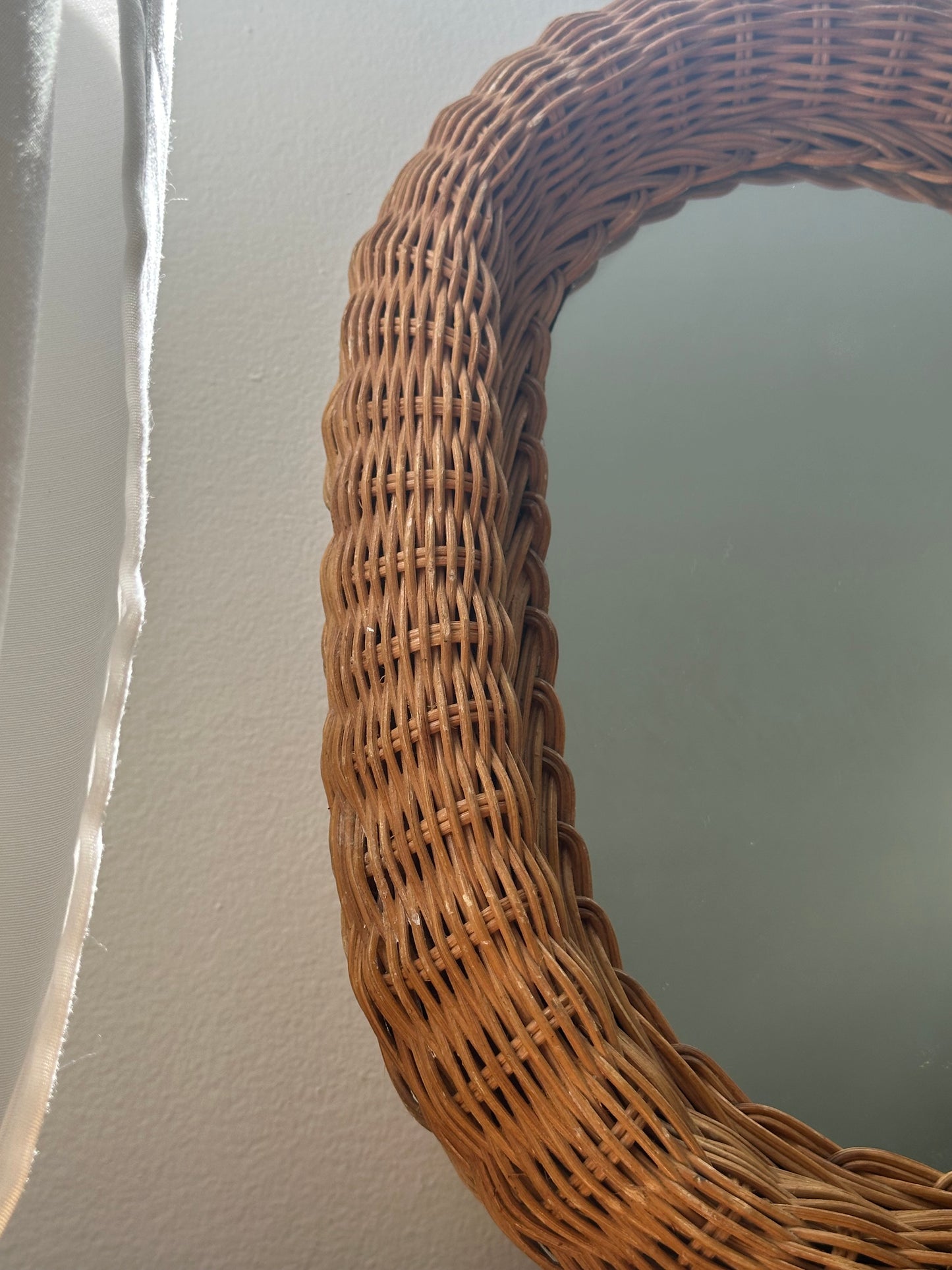 Wicker Mirror