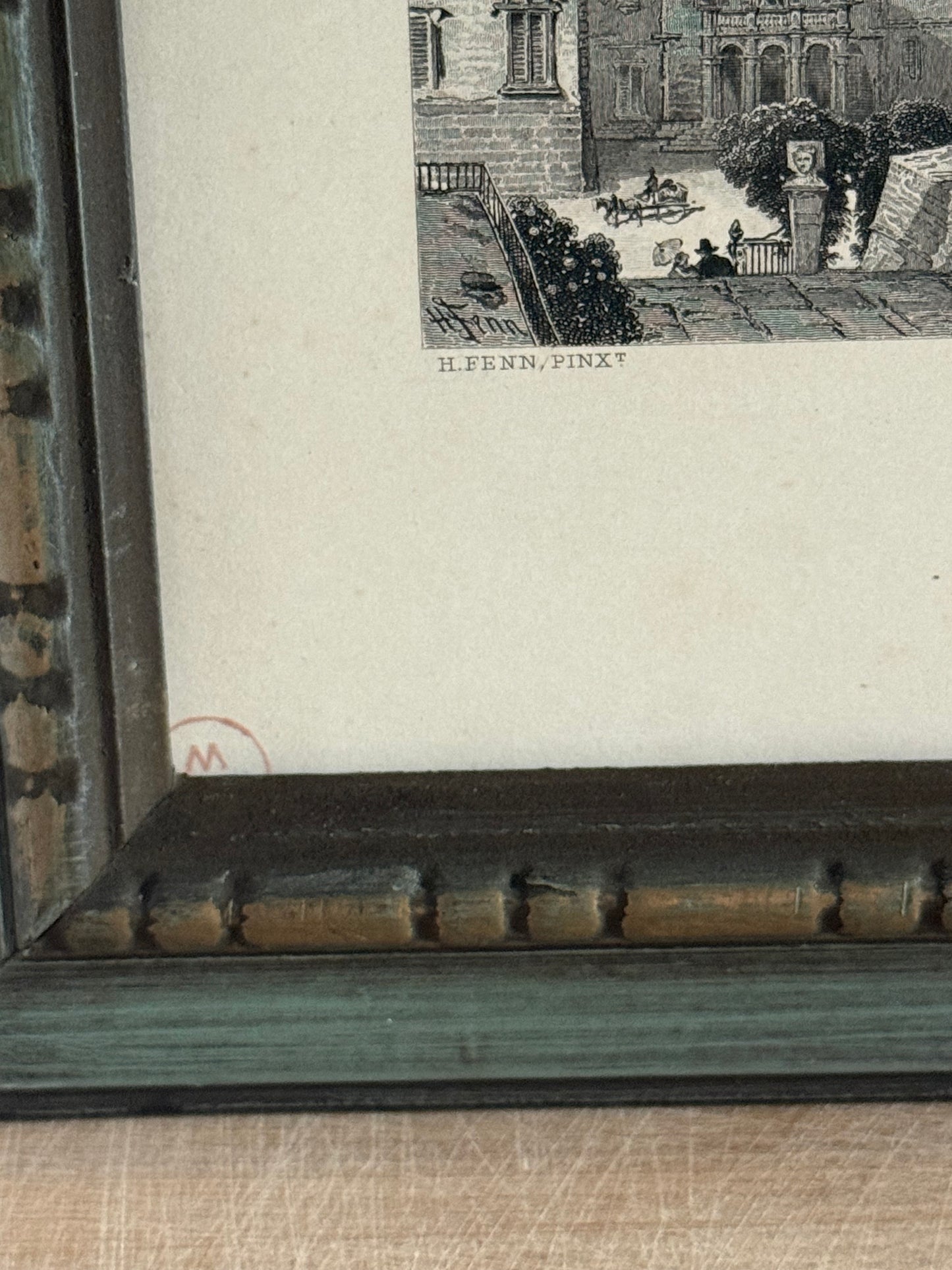 Antique Lithograph of Monte Pellegrino, in Sicily Italy