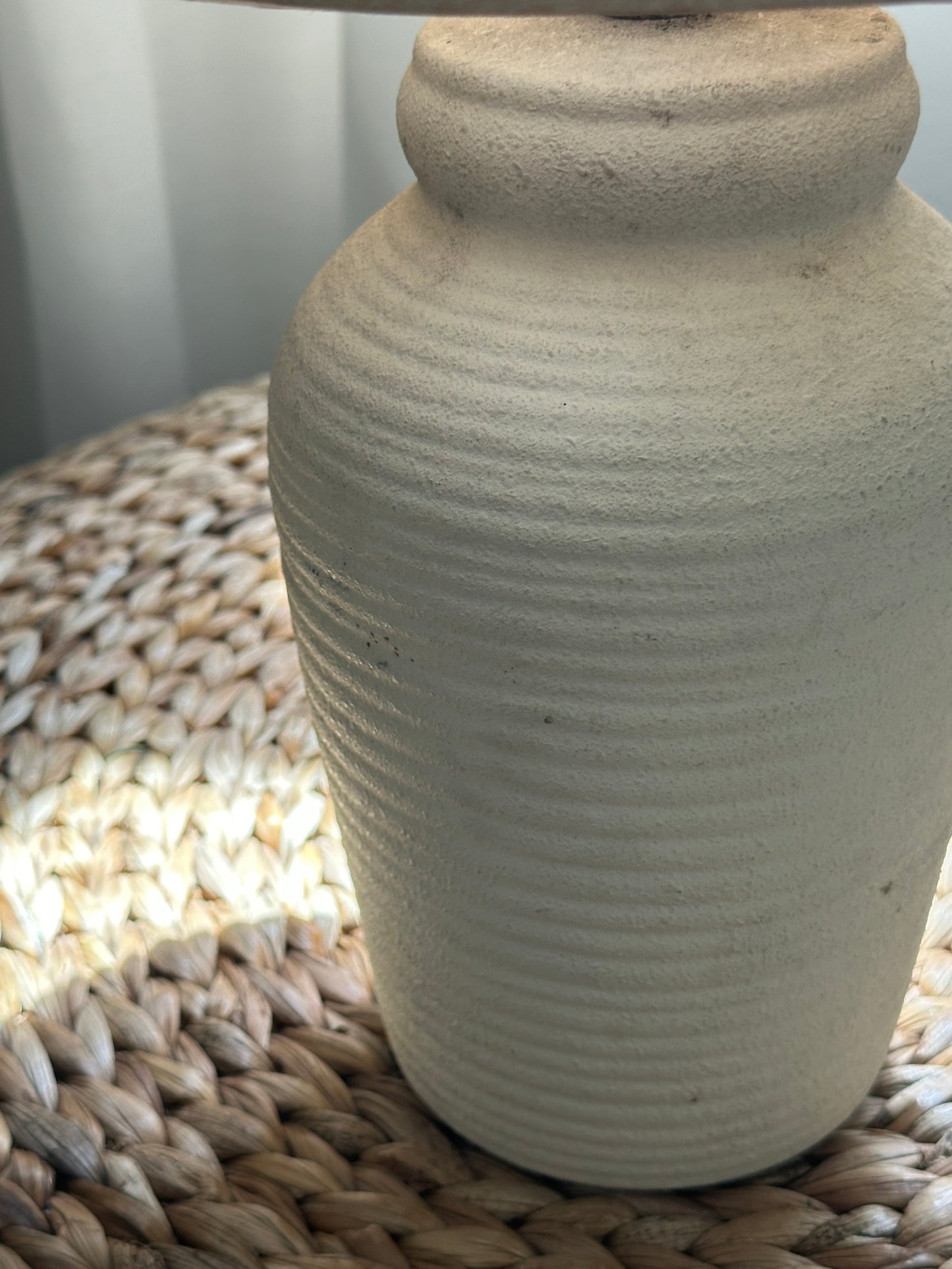 Ceramic Lamp Base with Vintage Shade