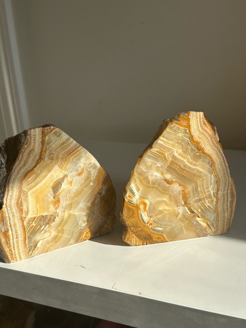 Real Stone Bookends