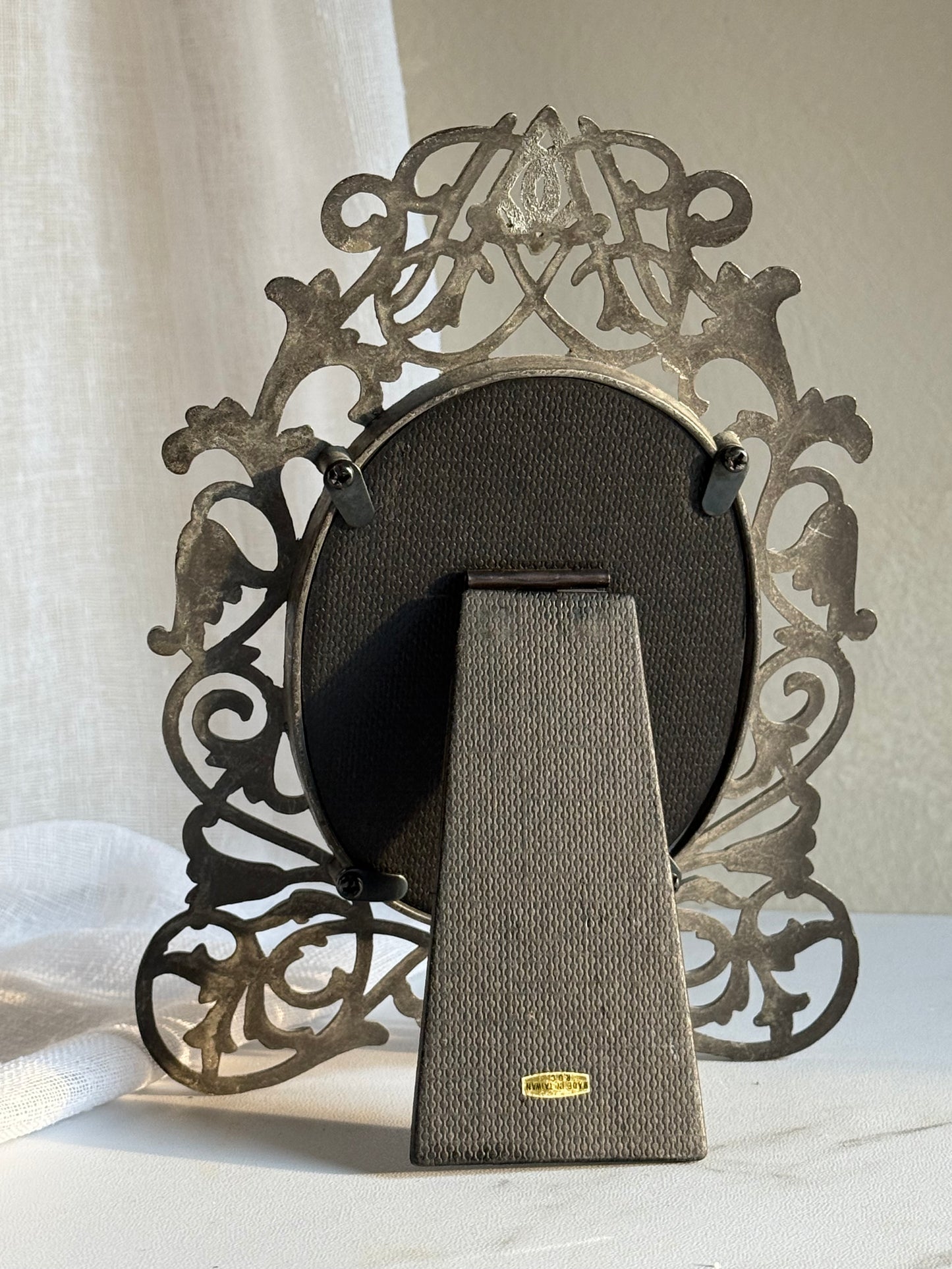 Ornate Vintage Frame with Still Life Floral Print