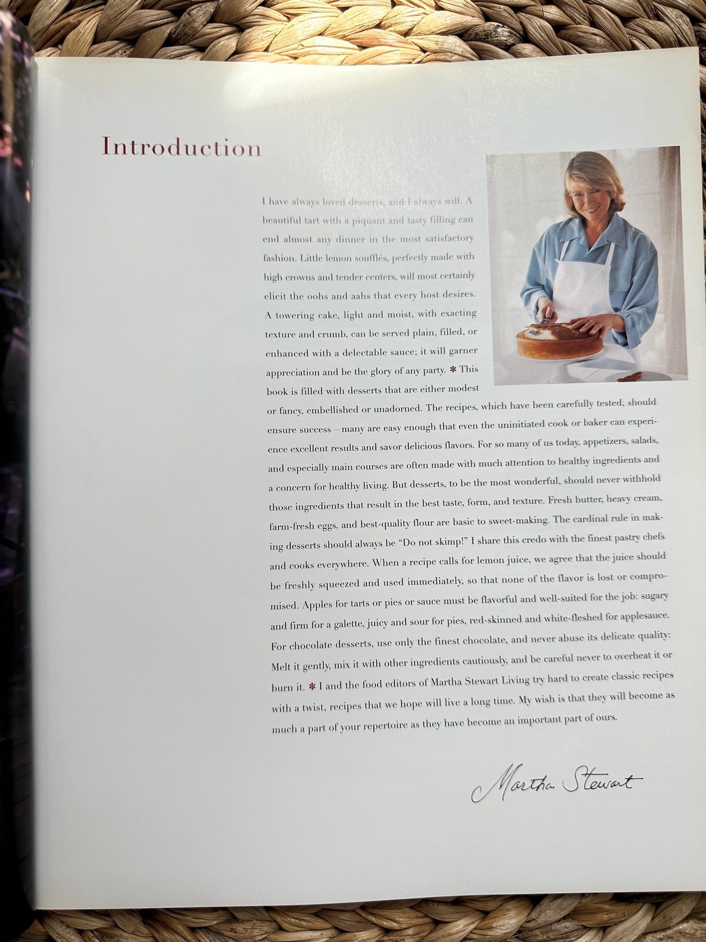 Martha Stewart Living, "Desserts" Book
