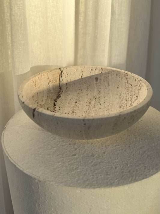 Travertine Stone Bowl