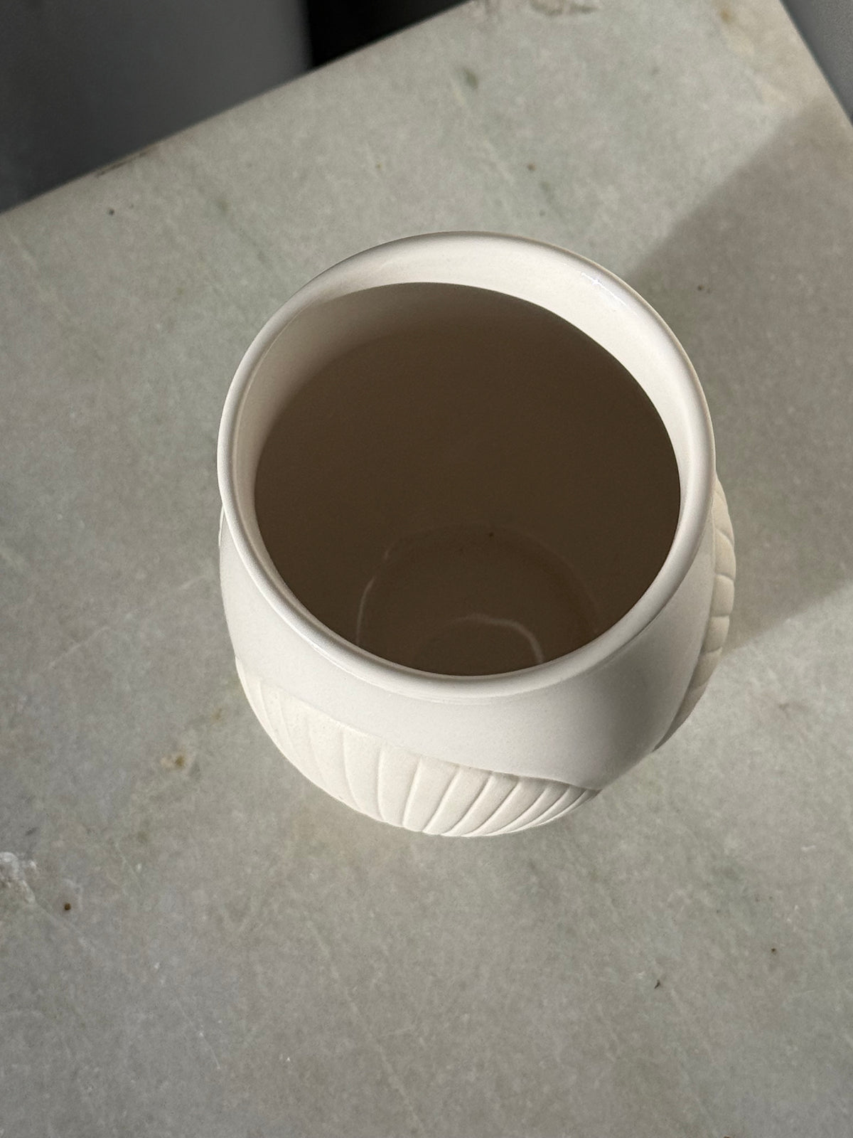 White Porcelain Seashell Cup/Votive