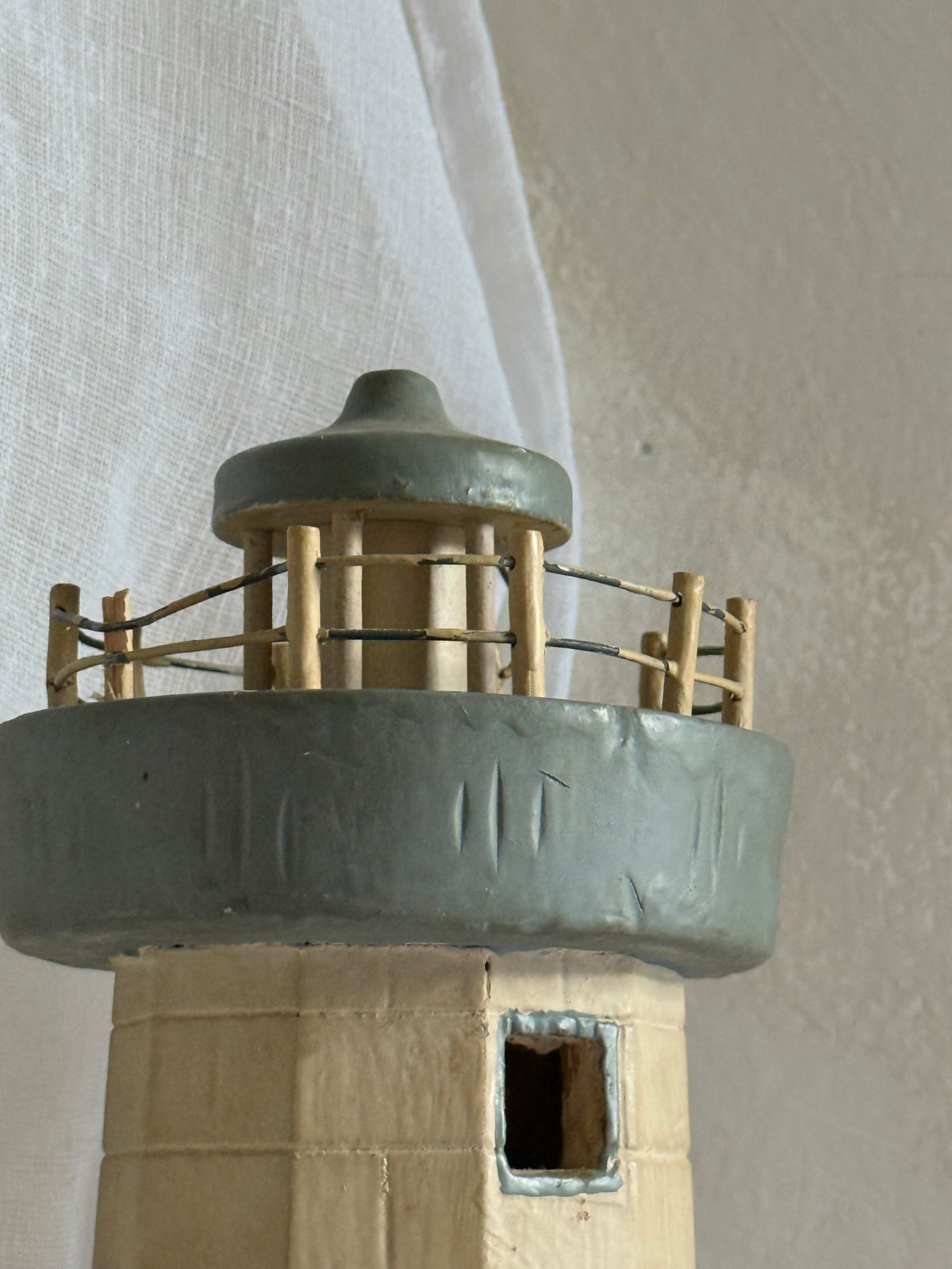 Large Rustic Wooden Lighthouse