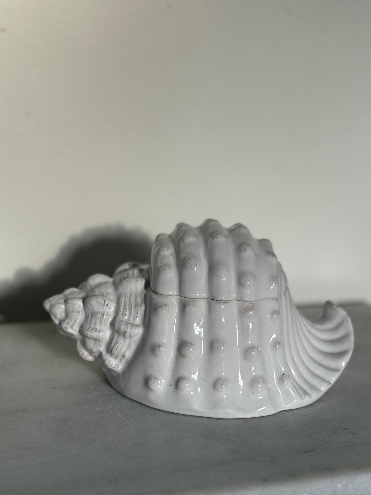 Ceramic Seashell Cookie Jar