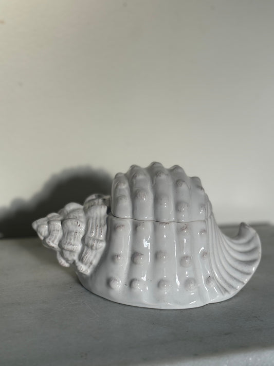 Ceramic Seashell Cookie Jar