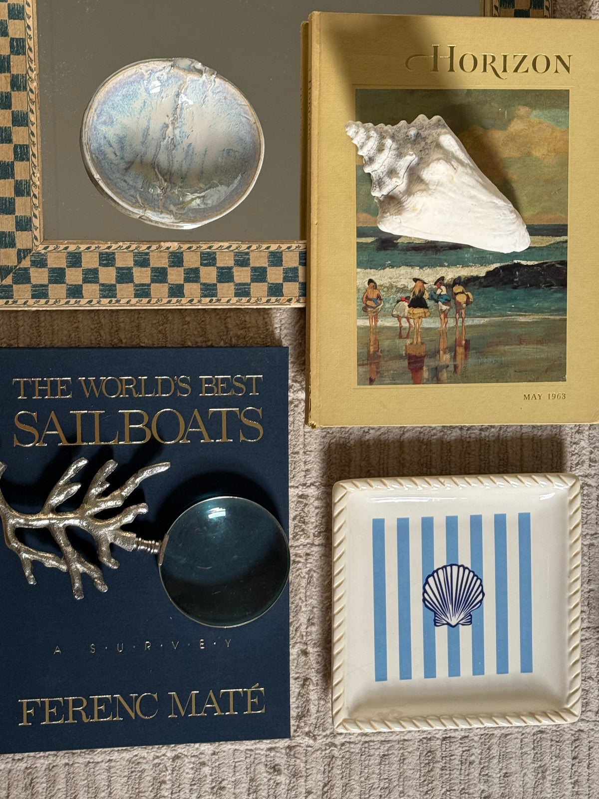 Stripped Seashell Plate