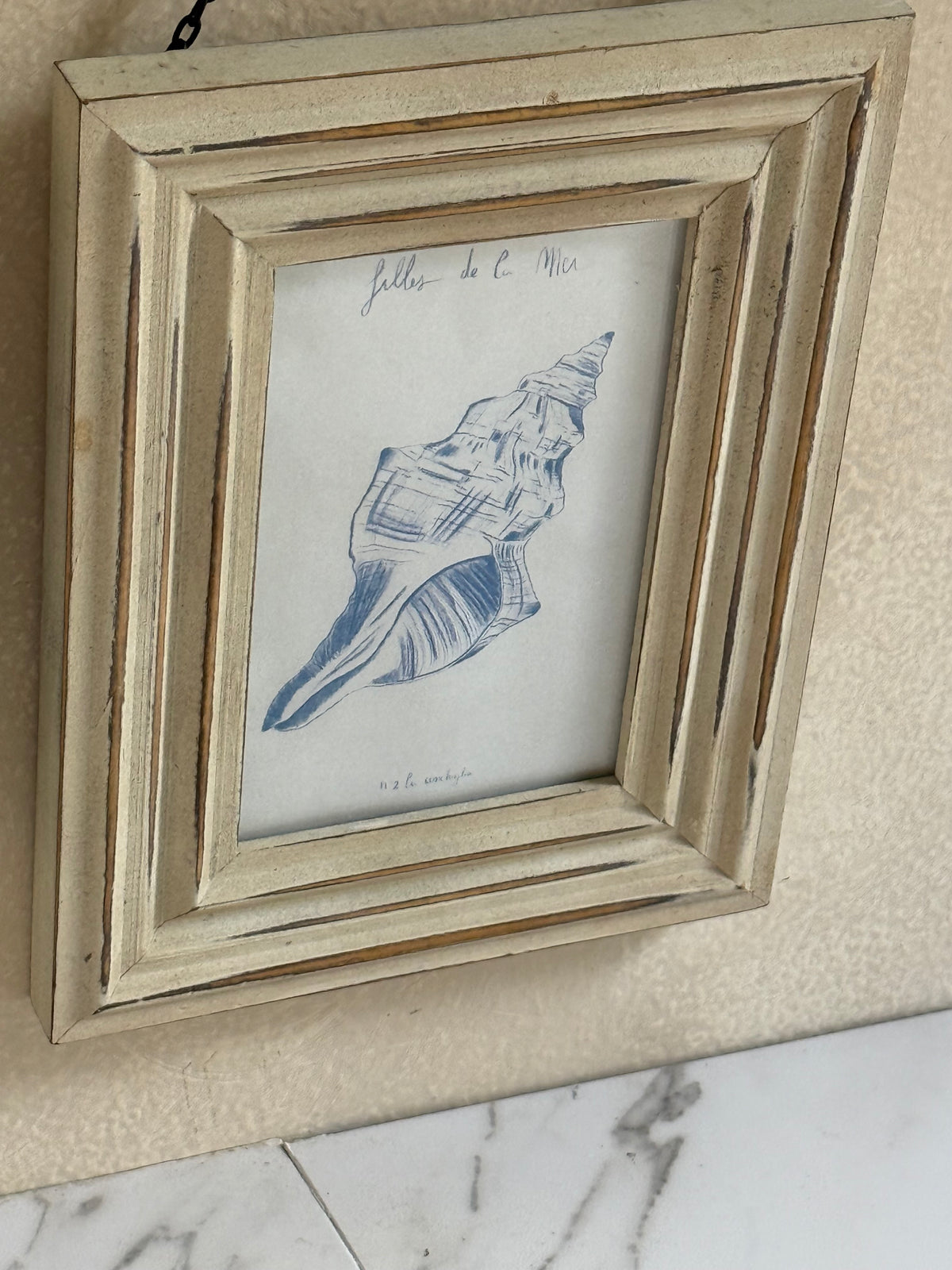 Pair of Hanging Frames with Coastal Prints