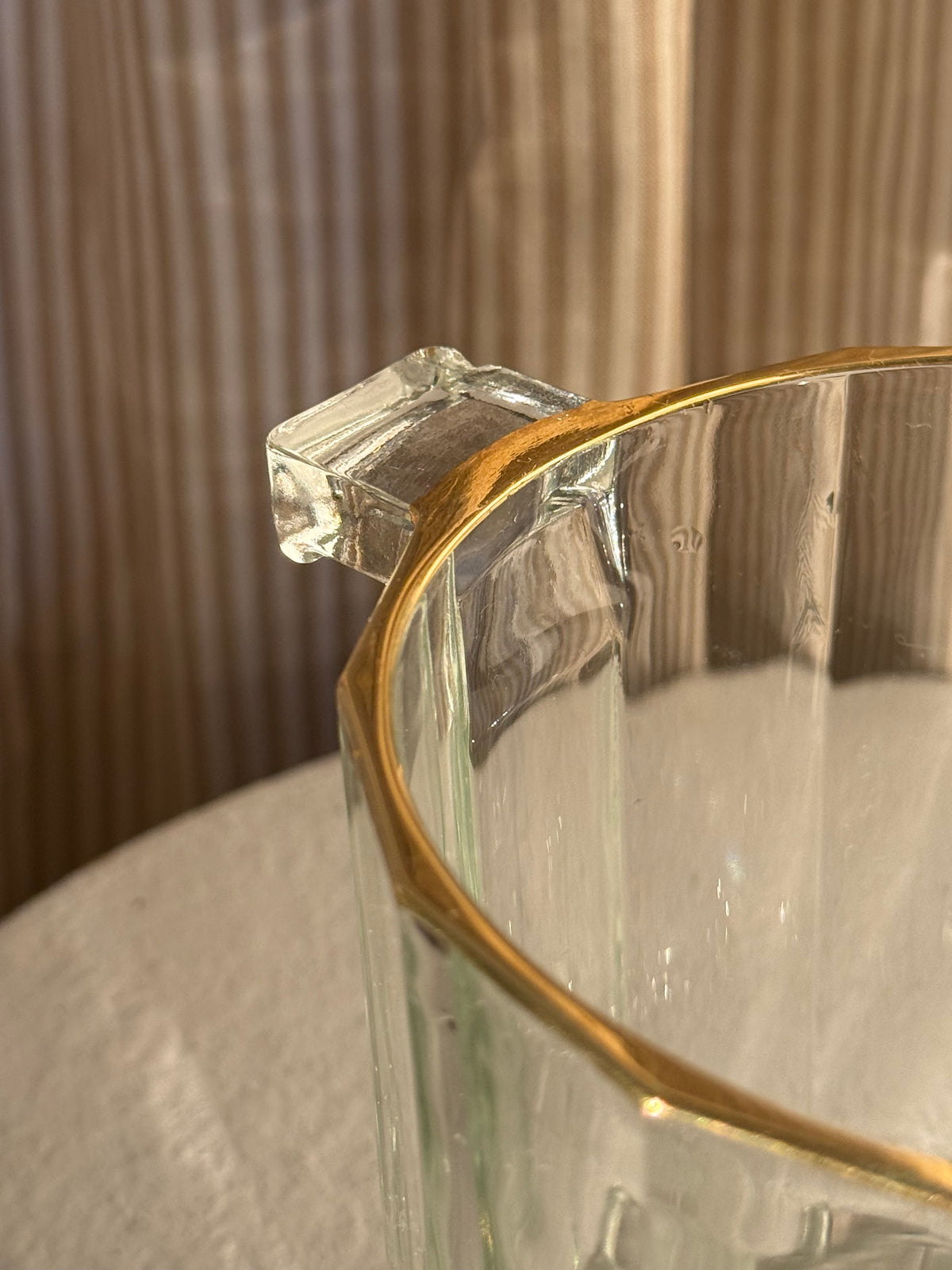Glass Vintage Ice Bucket