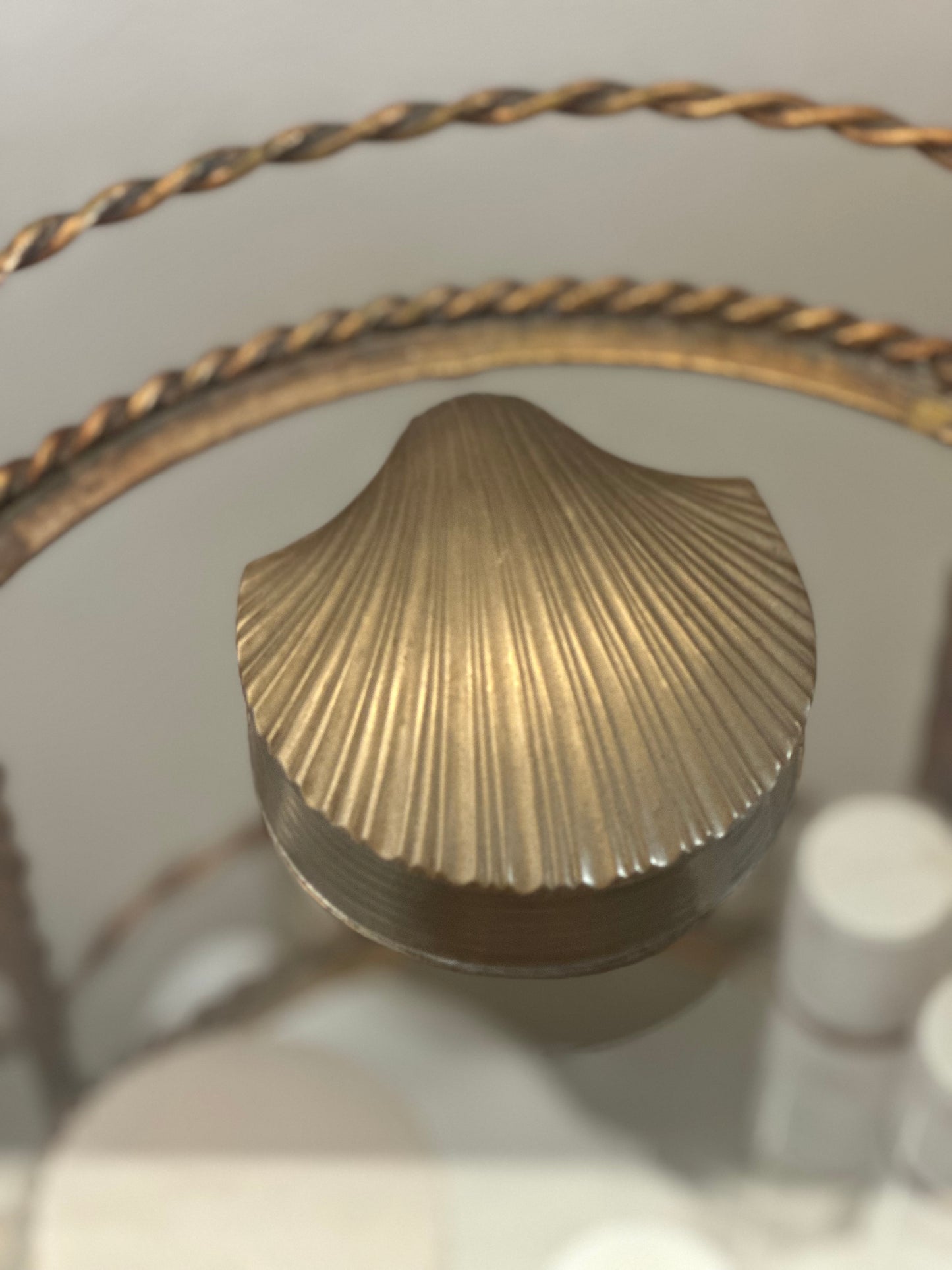 Brass Seashell Box