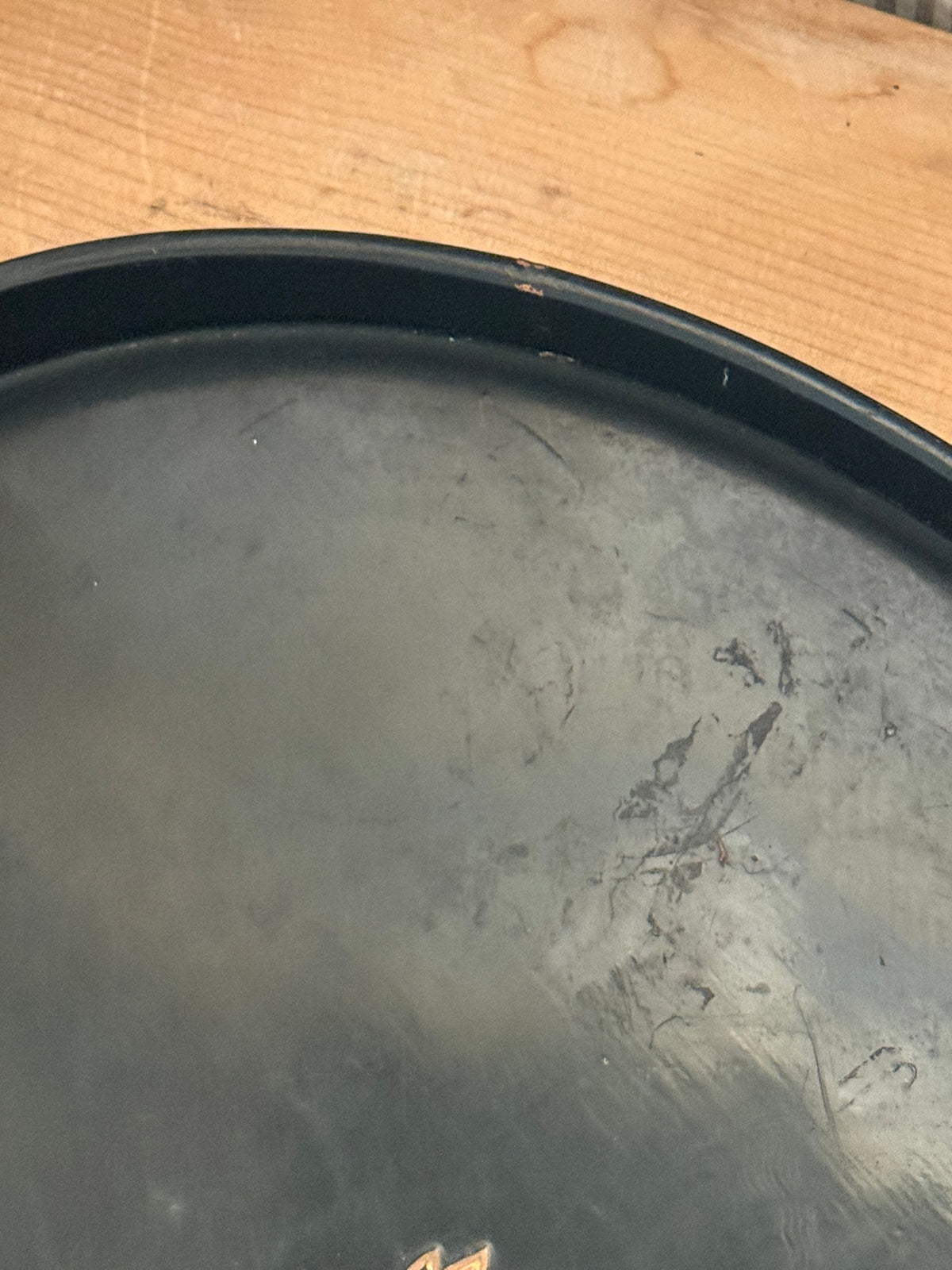 Black Floral Tray