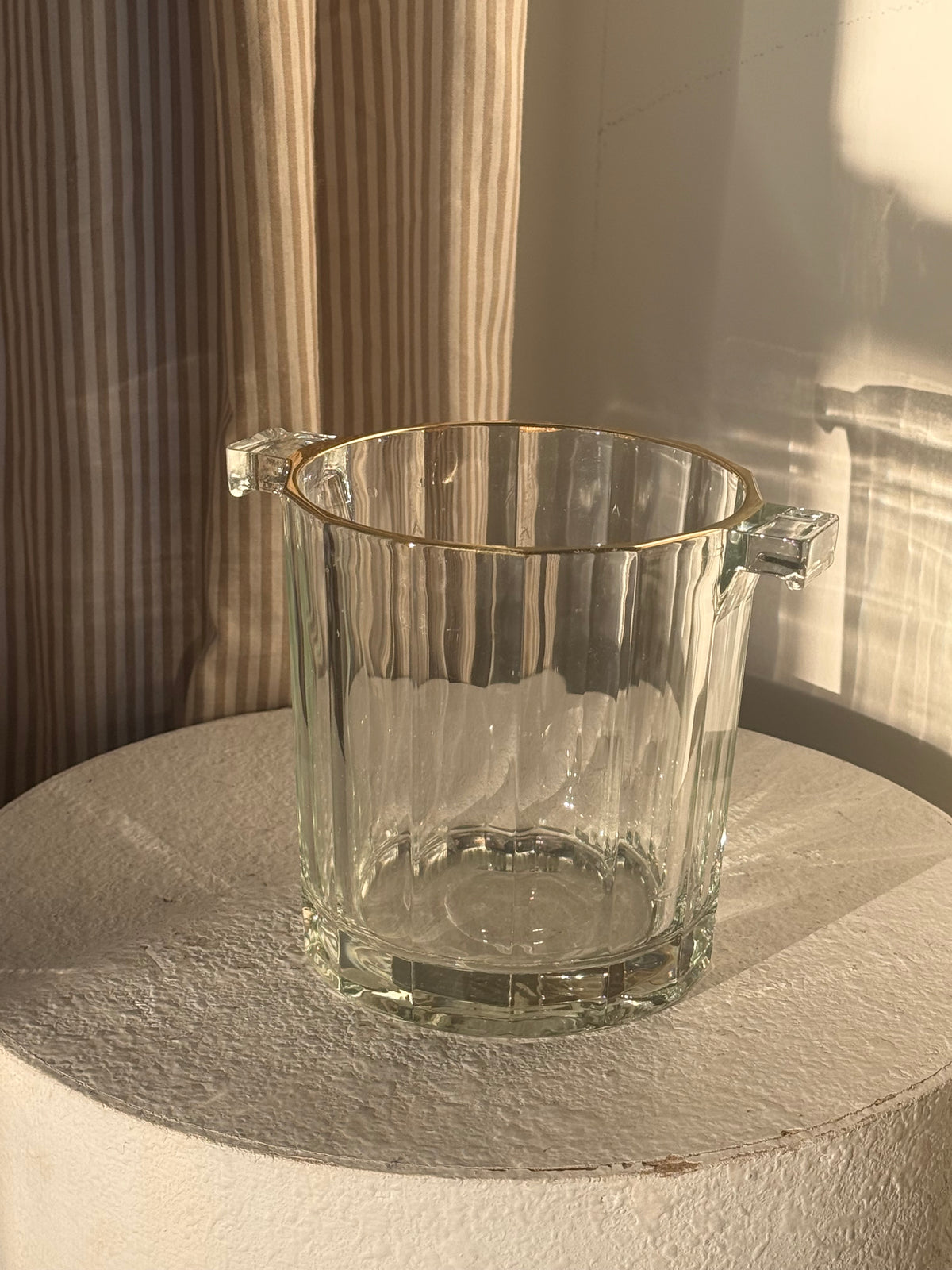 Glass Vintage Ice Bucket