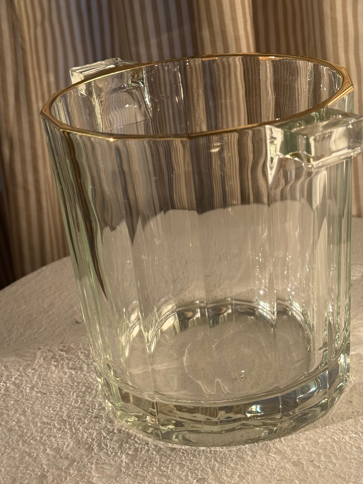 Glass Vintage Ice Bucket