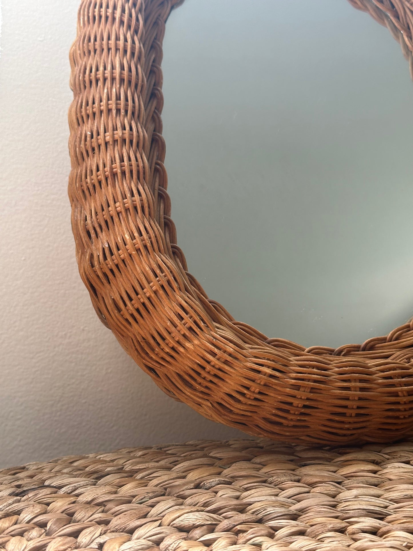 Wicker Mirror