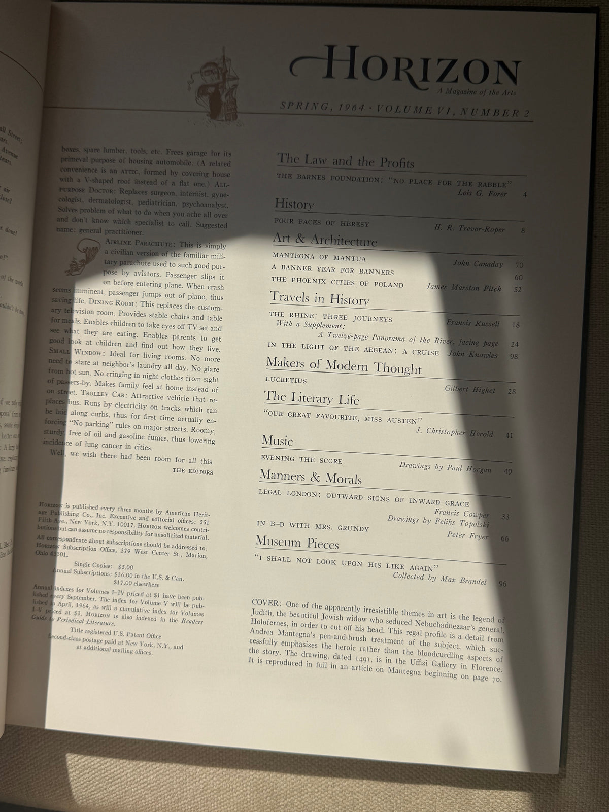 Horizon Issue from Spring 1964