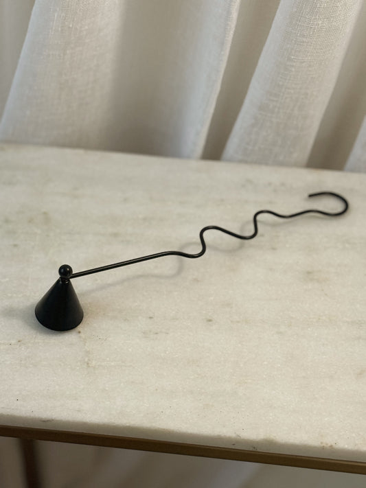 Black Wavy Candle Snuffer