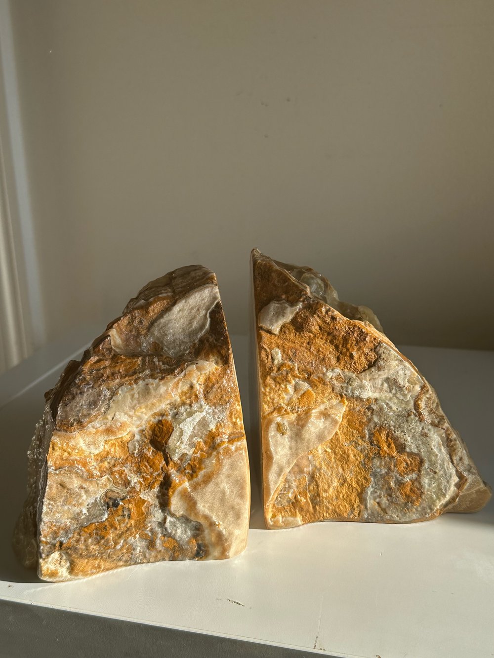 Real Stone Bookends
