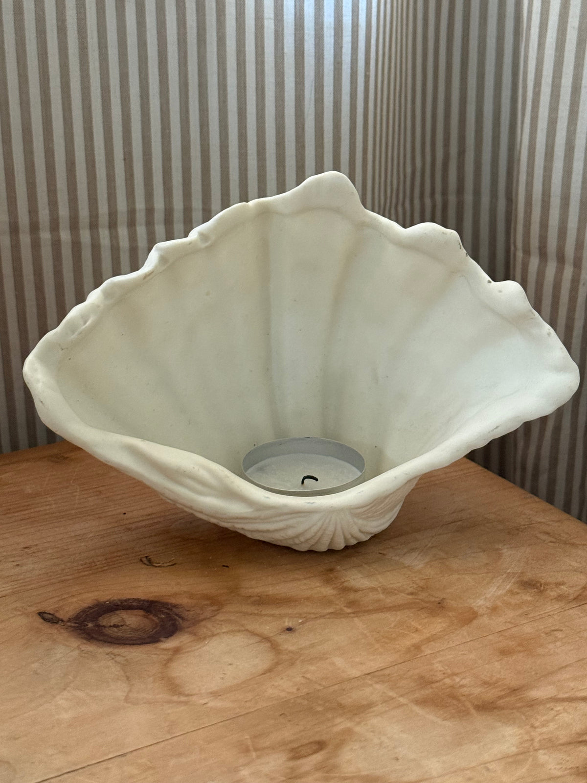 Porcelain Seashell Candle Holder