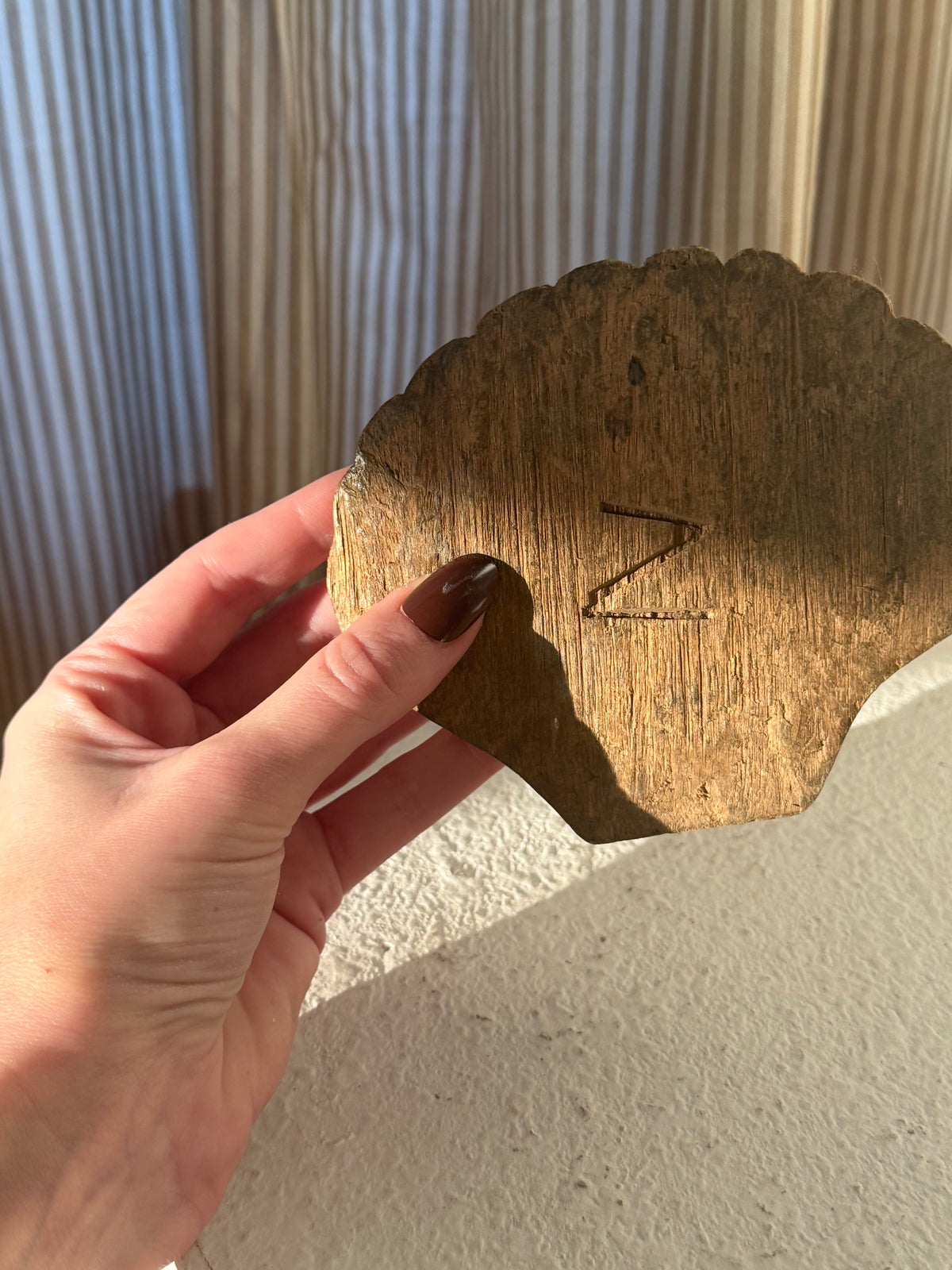 Vintage Wood Sea Shell