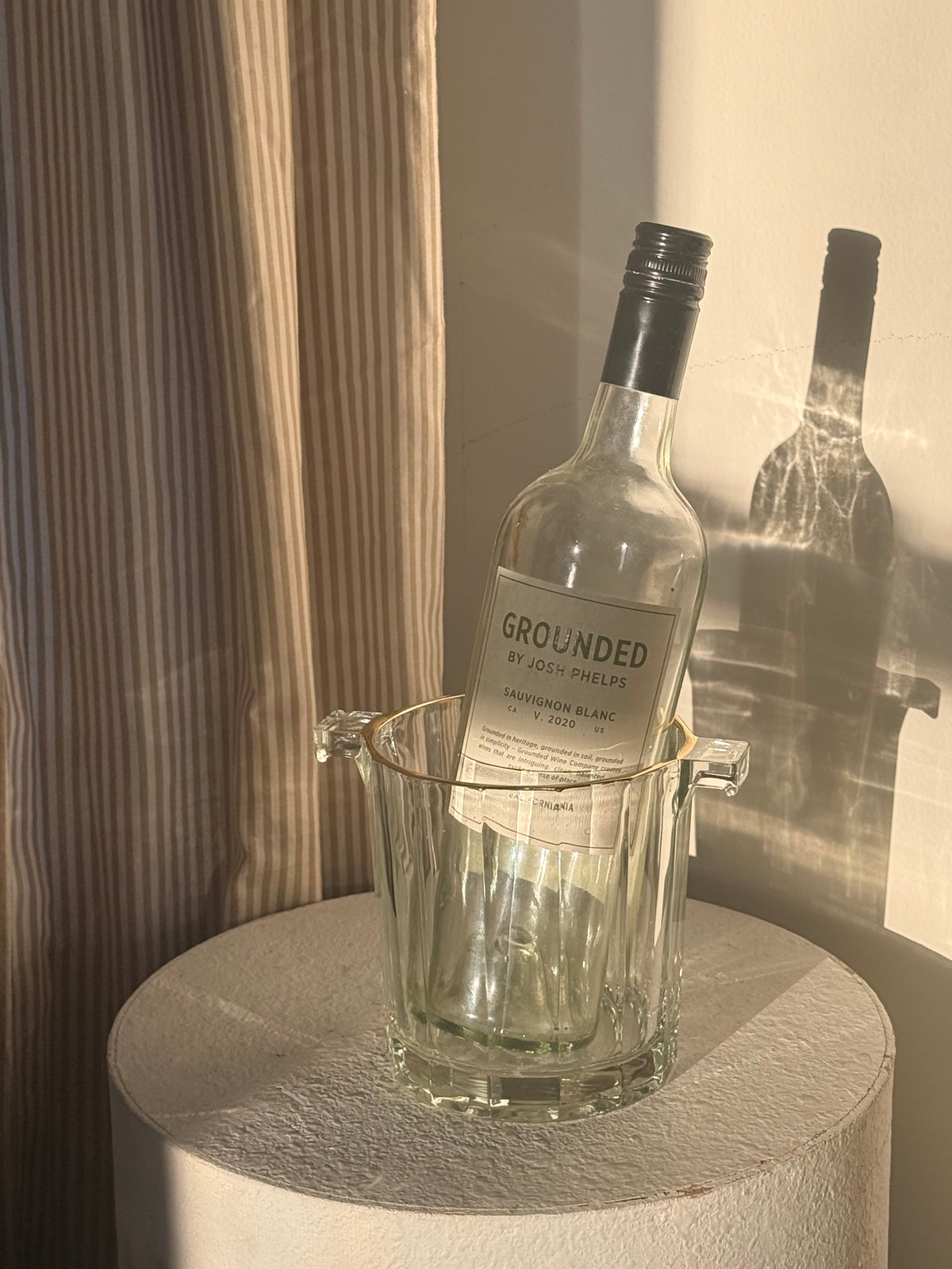 Glass Vintage Ice Bucket