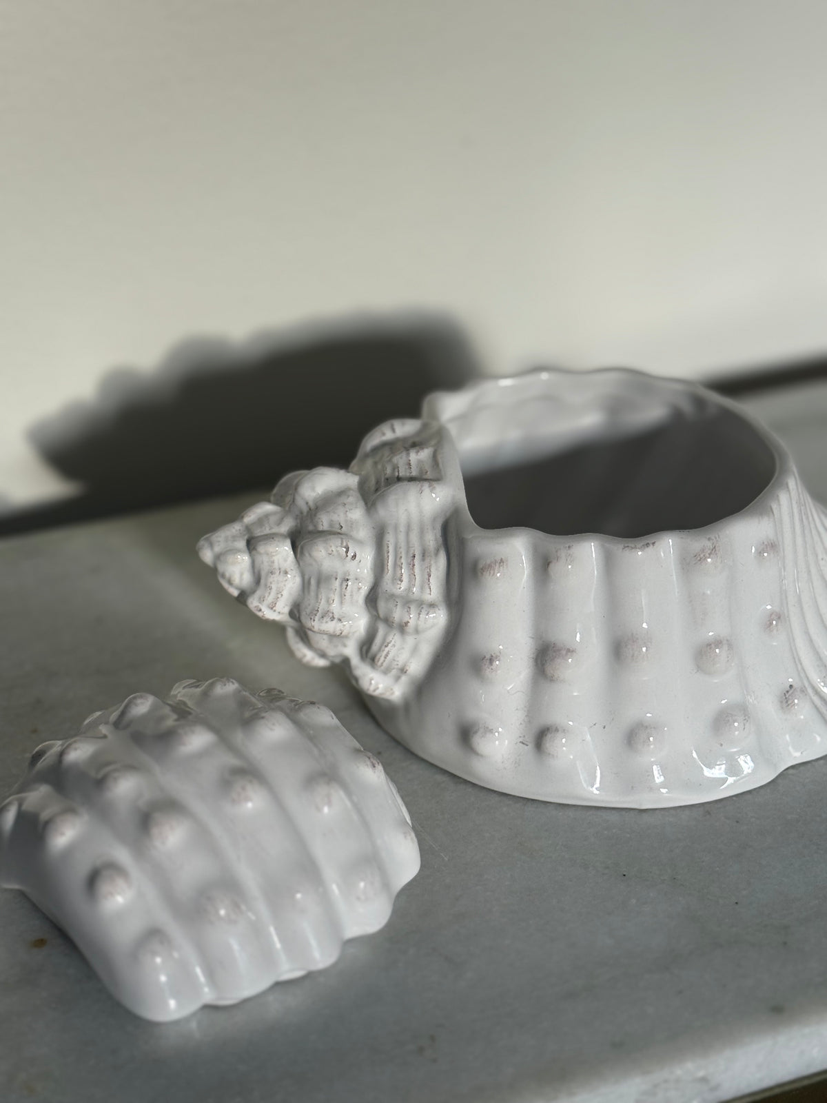 Ceramic Seashell Cookie Jar