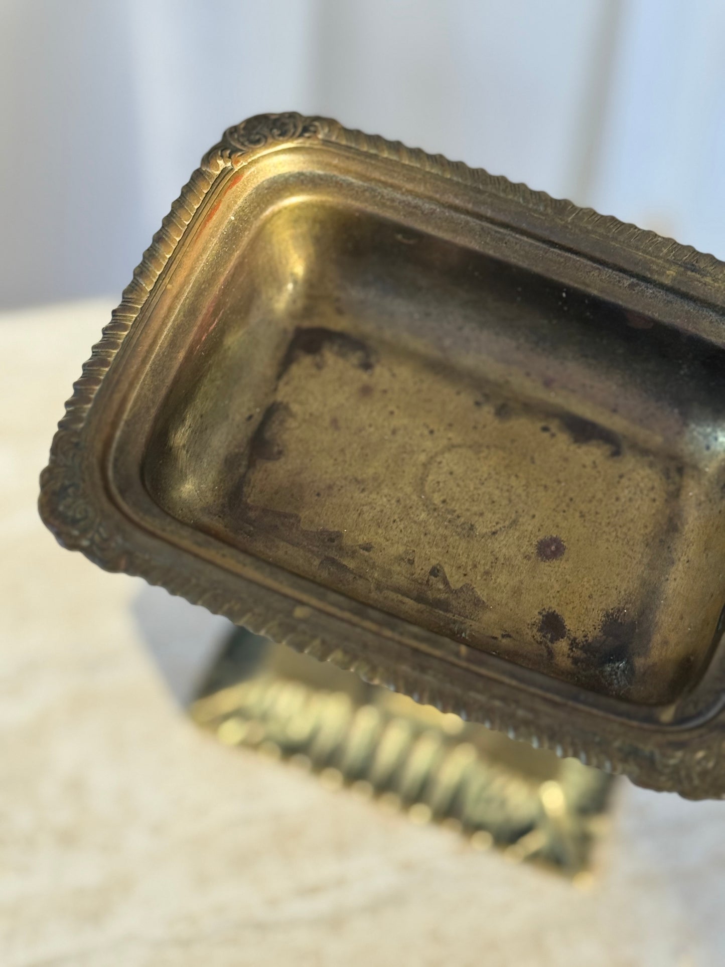 Antique Brass Soap Dish