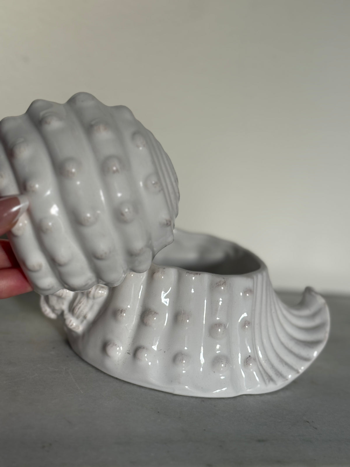 Ceramic Seashell Cookie Jar