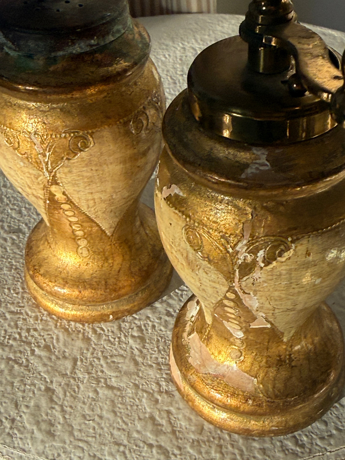Italian Florentine Salt & Pepper Grinder Set, Made in Italy