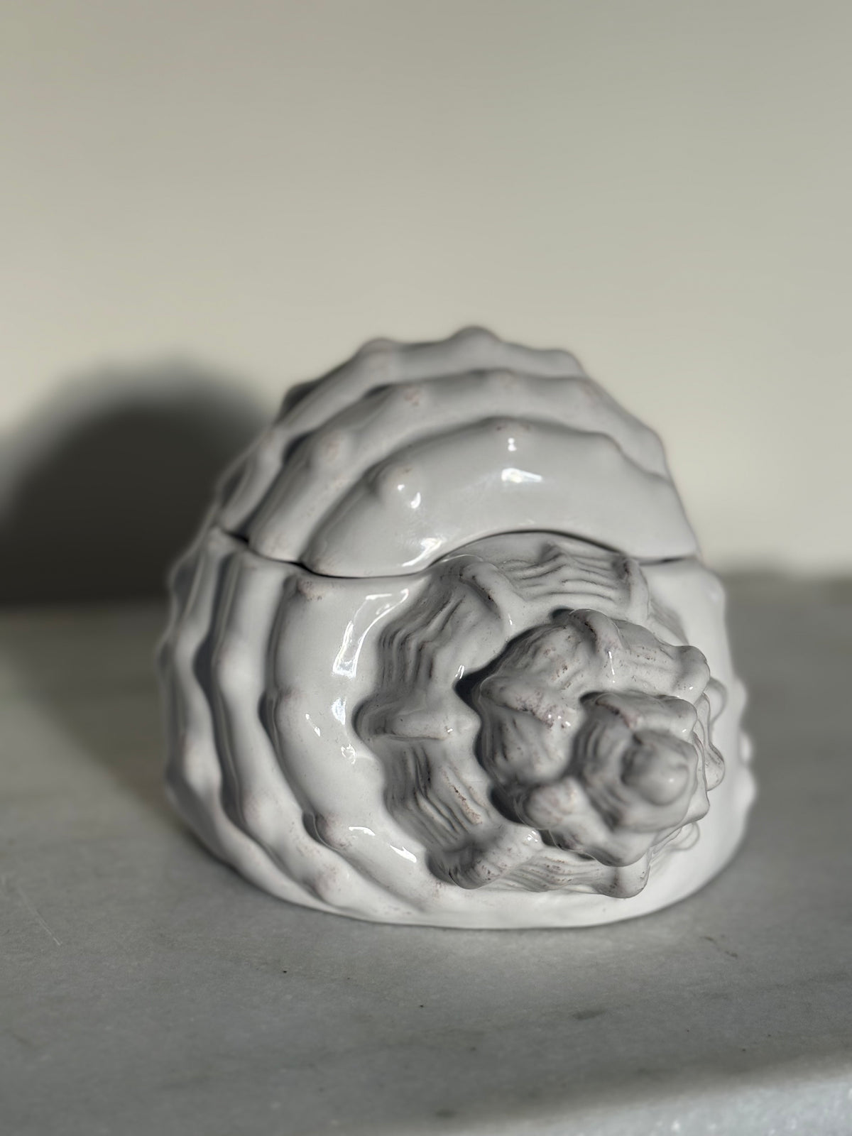 Ceramic Seashell Cookie Jar