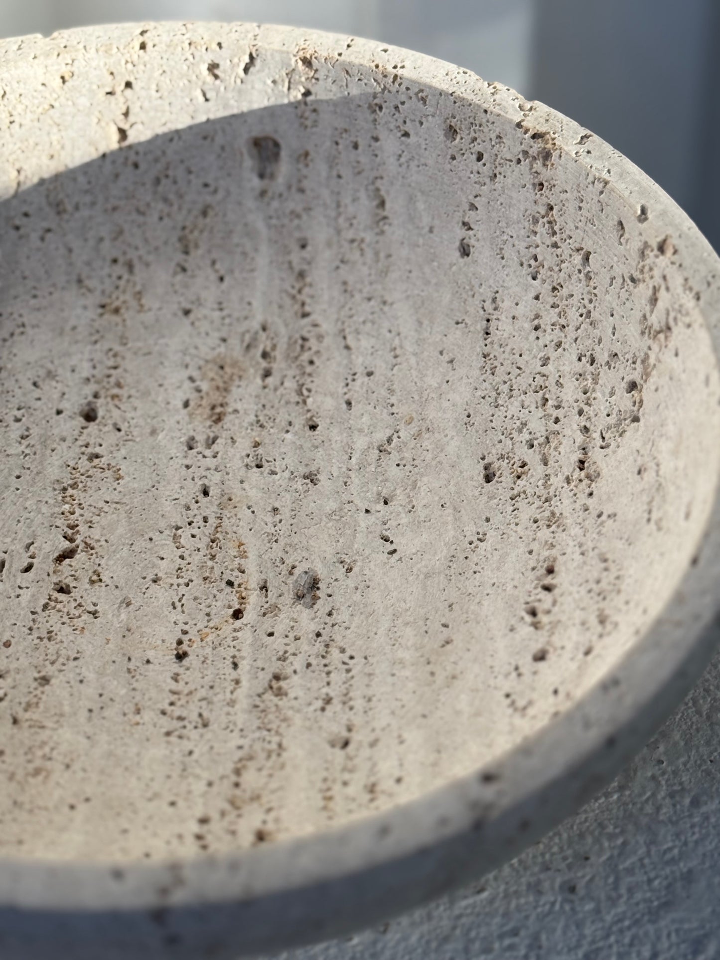 Travertine Stone Bowl