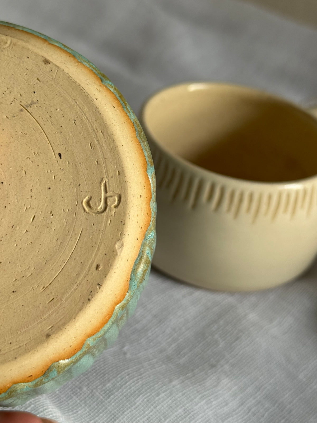 Pair of Handmade Ceramic Mugs