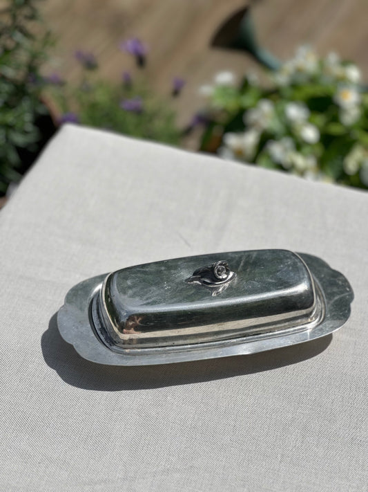 SIlver Butter Dish