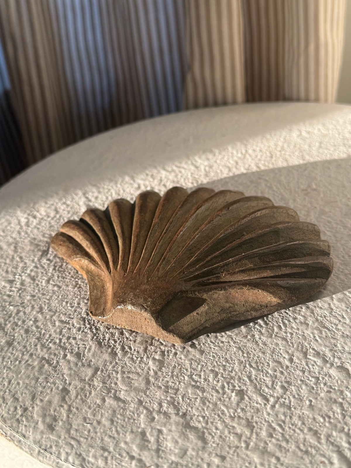 Vintage Wood Sea Shell