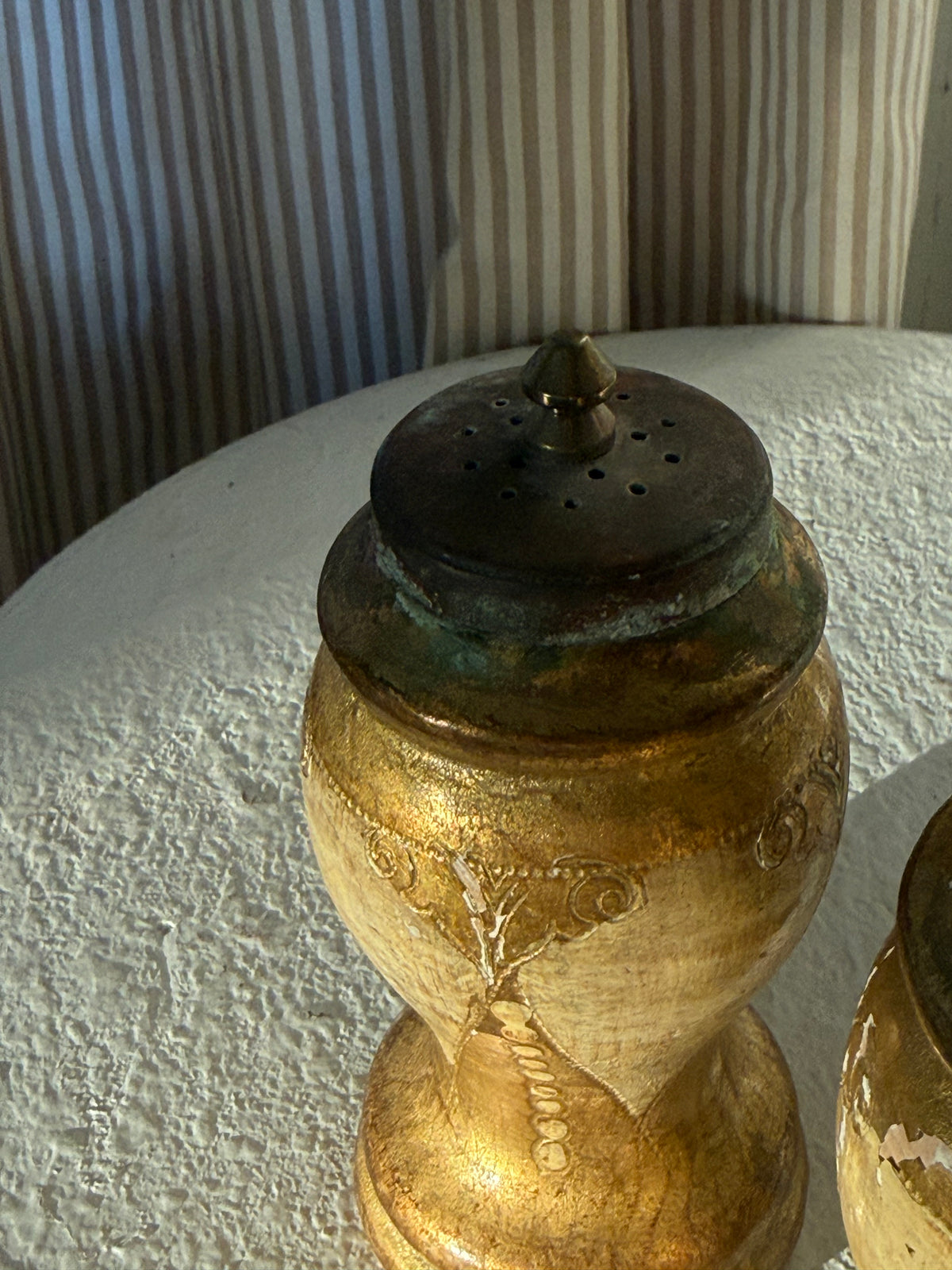 Italian Florentine Salt & Pepper Grinder Set, Made in Italy