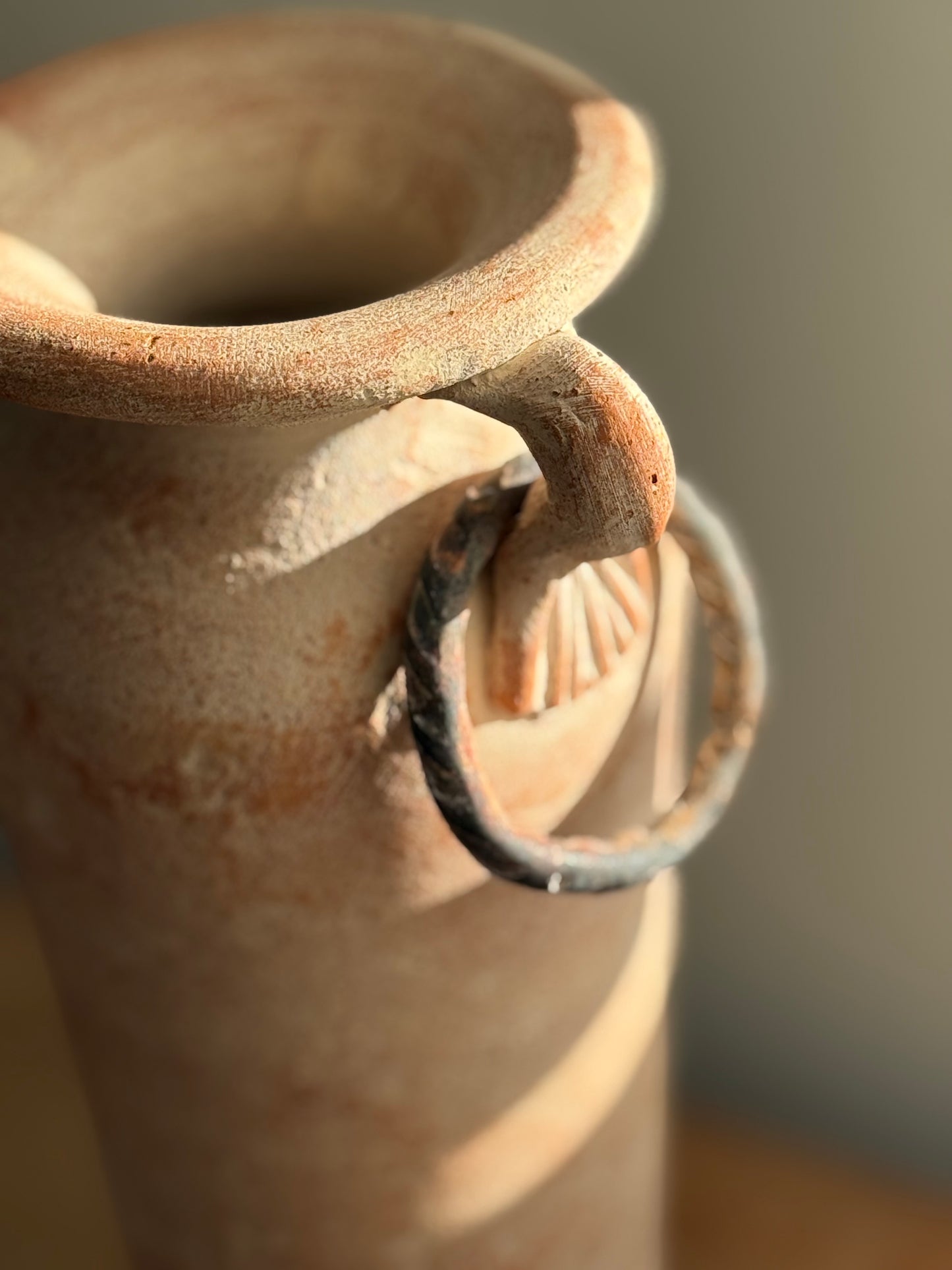 Terracotta Amphora Vase