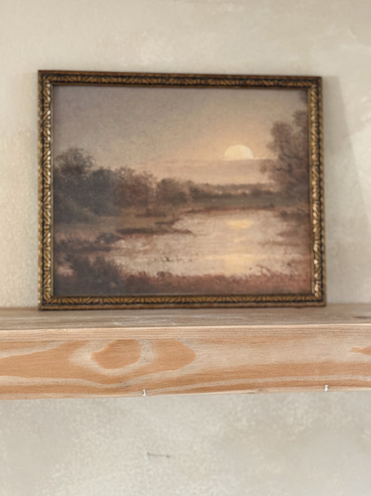 Antique Frame with Landscape Painting (print)