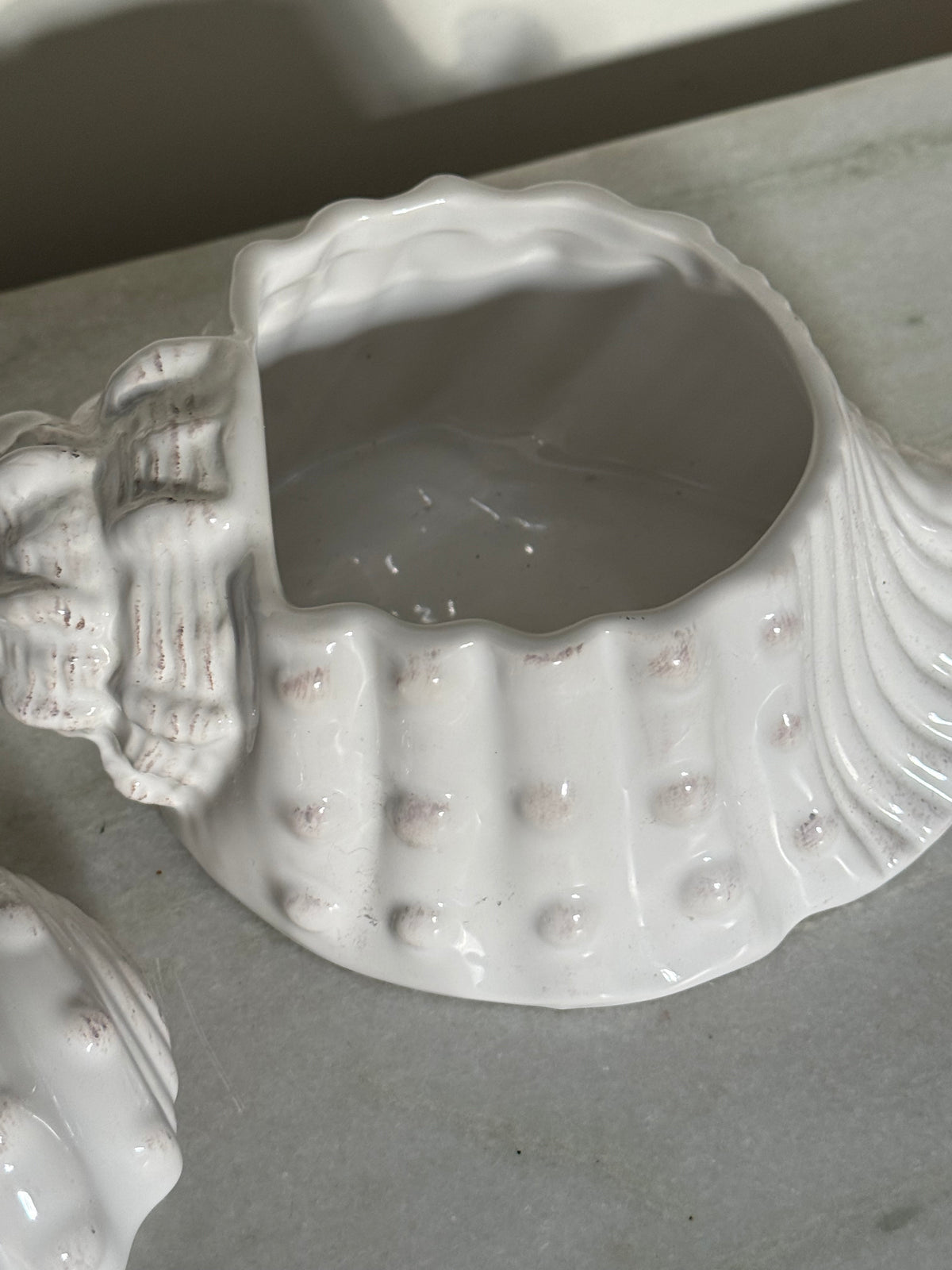 Ceramic Seashell Cookie Jar